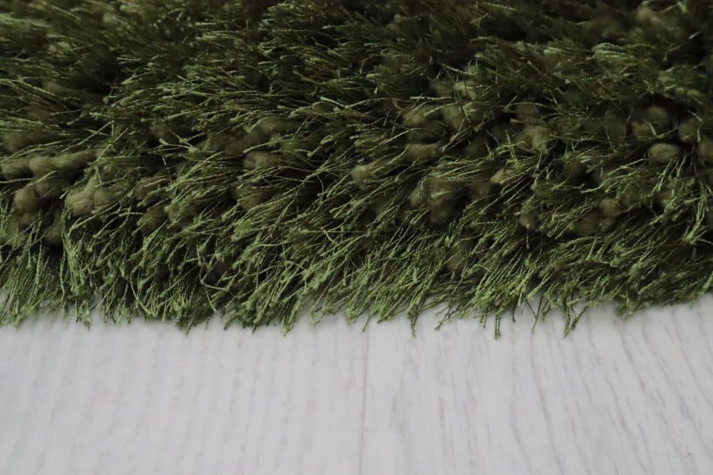 Polyester Shaggy Rug Green D Cls013C06 150cm x 80cm