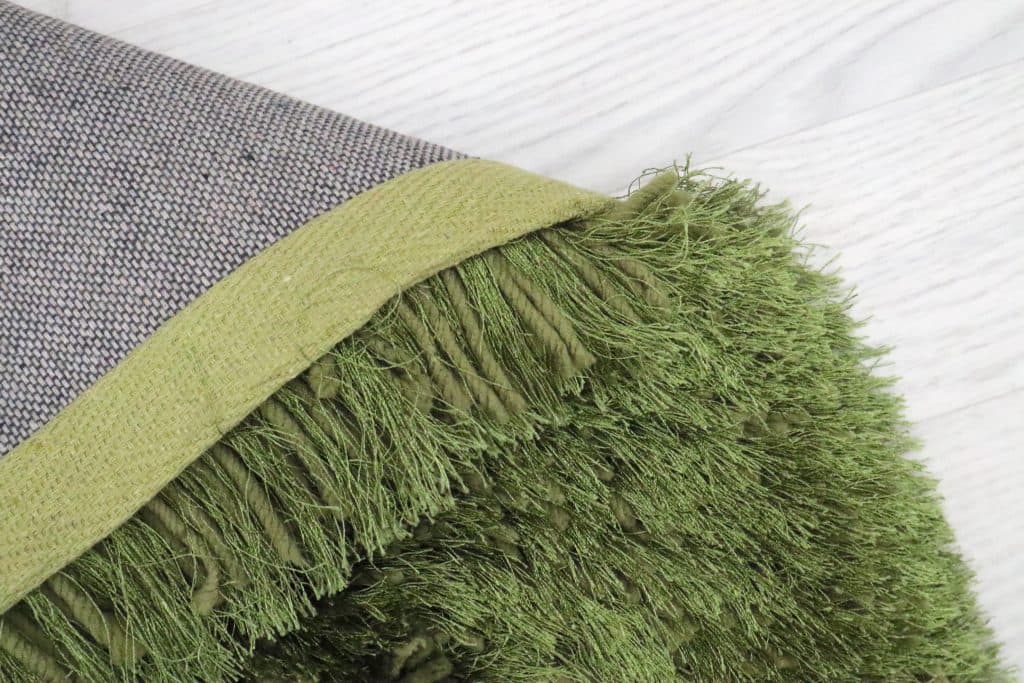 Polyester Shaggy Rug Green D Cls013C06 150cm x 80cm