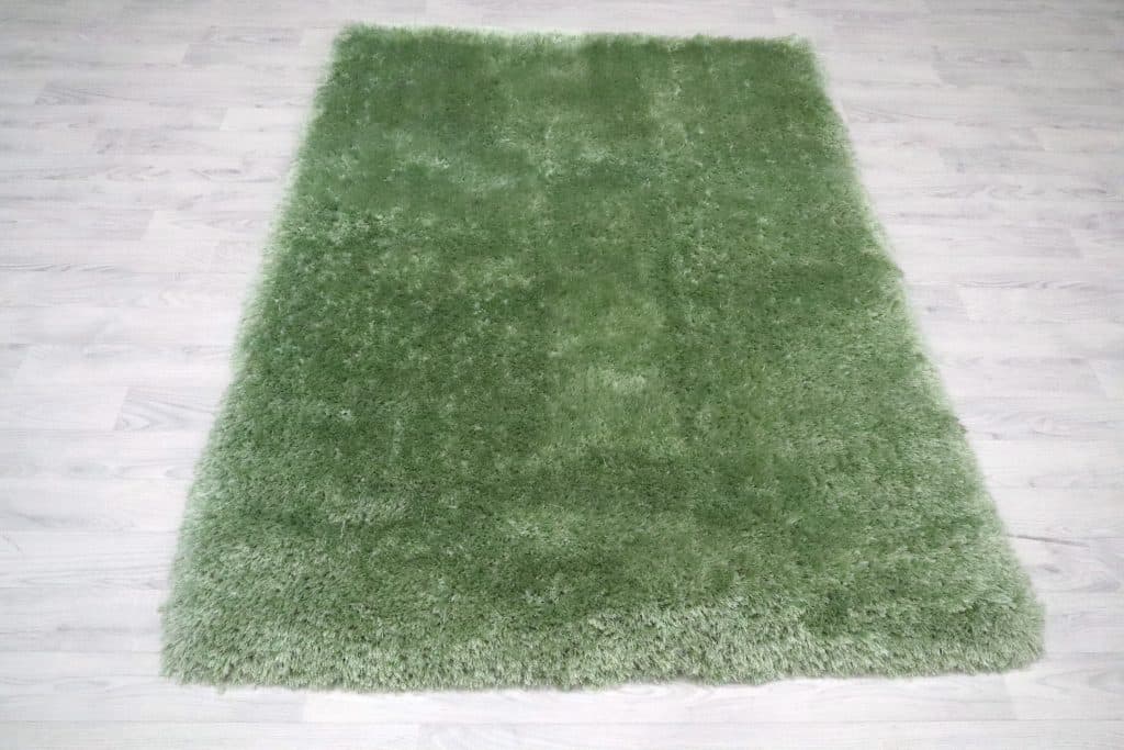 Polyester Shaggy Rug Green D Cls018706 170cm x 120cm