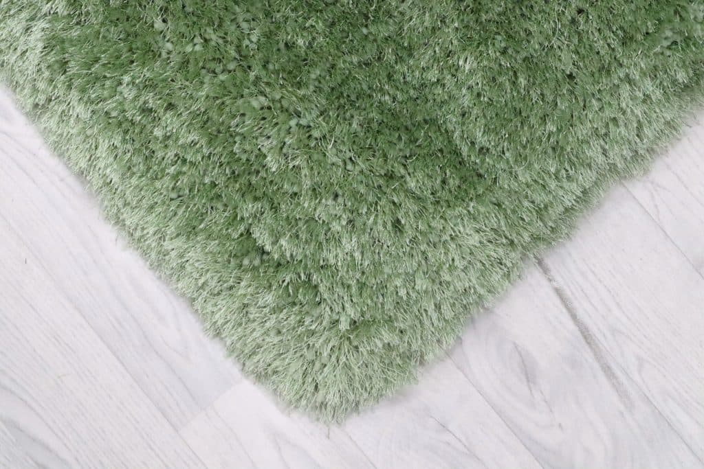Polyester Shaggy Rug Green D Cls018706 170cm x 120cm