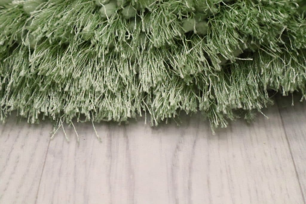 Polyester Shaggy Rug Green D Cls018706 170cm x 120cm