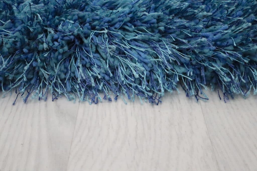 Polyester Shaggy Rug Blue Clp023711 290cm x 200cm