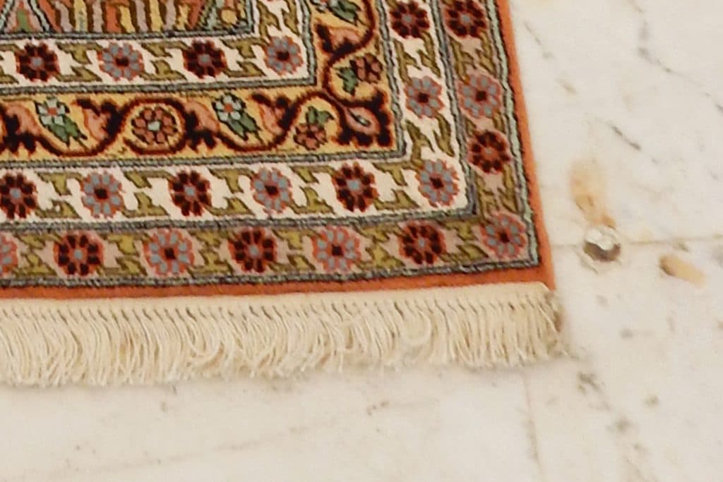 Kashmiri Silk Rug Garden Design KSK044F36 235x78