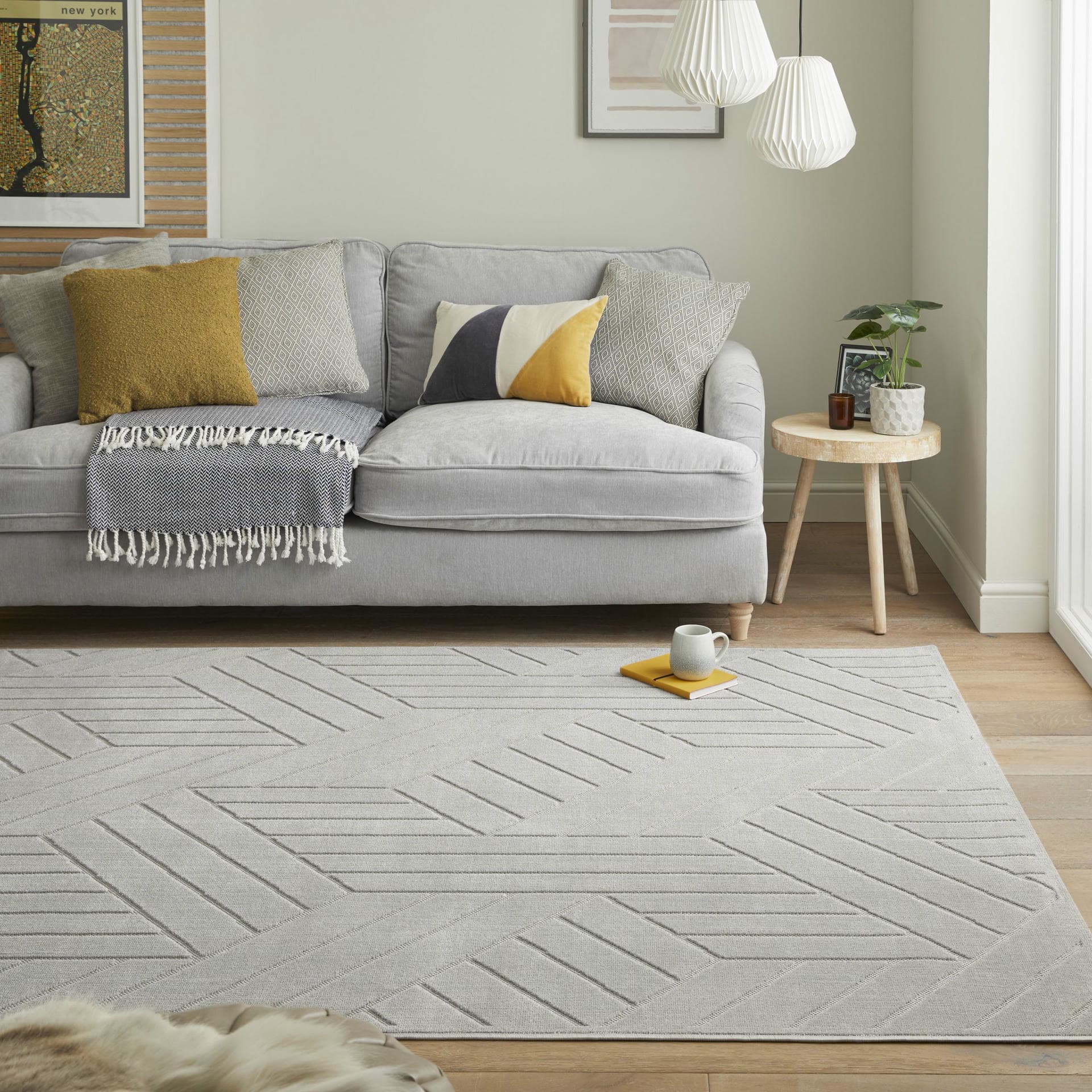 MAZE - MAZ102 - Grey rug, photo 5
