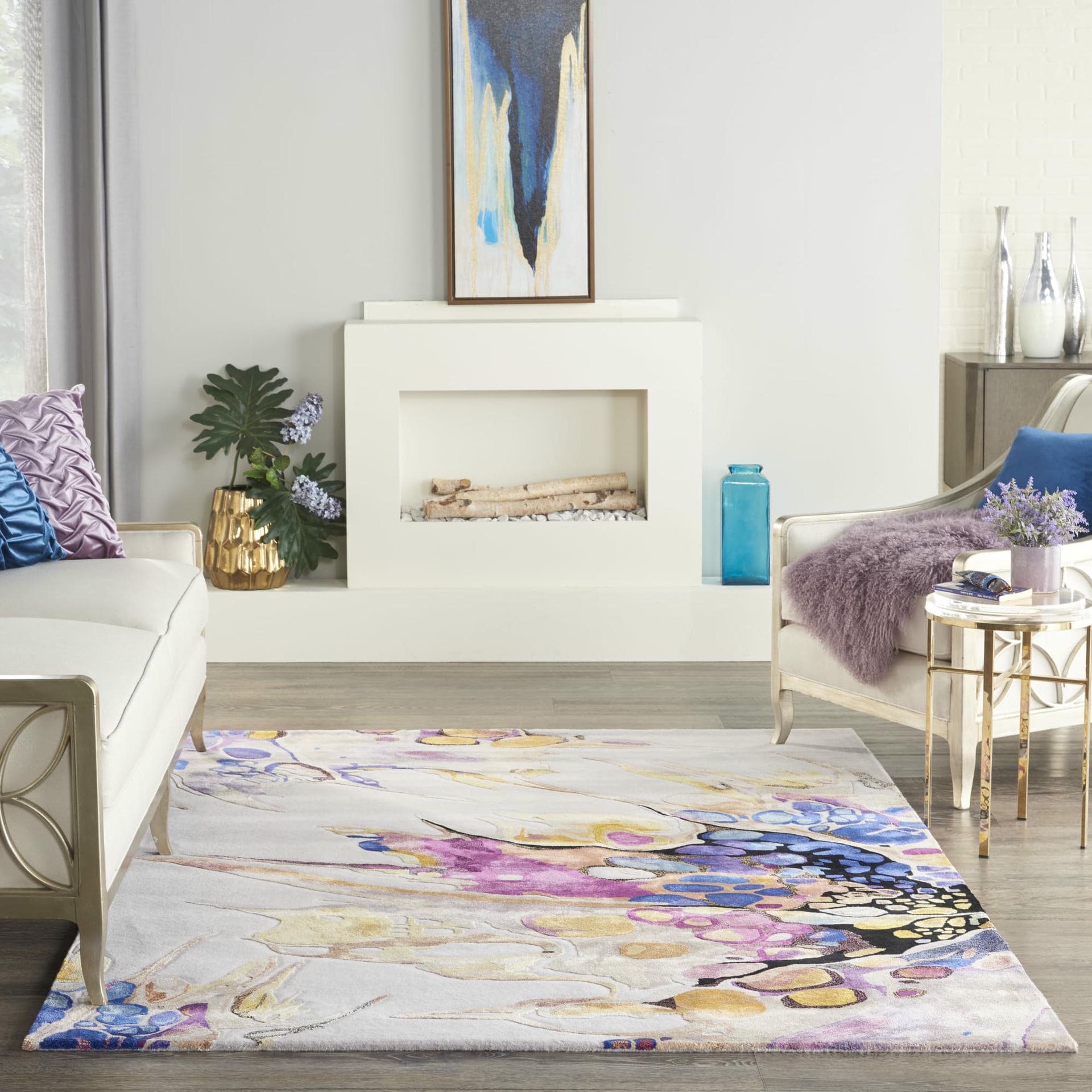 PRISMATIC - PRS20 - GREY LILAC MULTI rug, photo 6