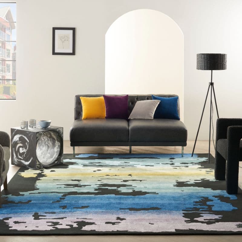 PRISMATIC - PRS23 - BLACK MULTICOLOUR rug, photo 5