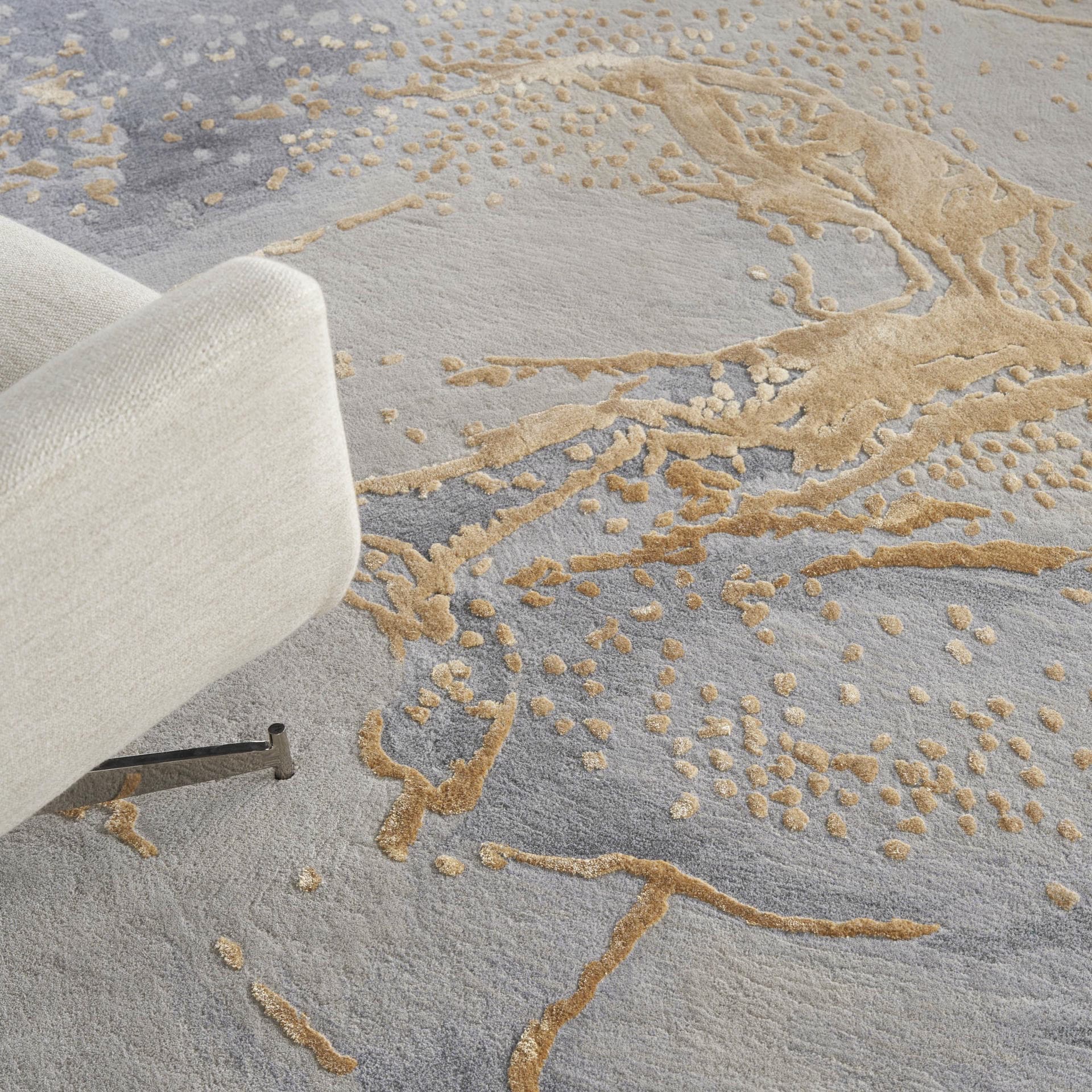 PRISMATIC - PRS28 - Grey Gold rug, photo 8