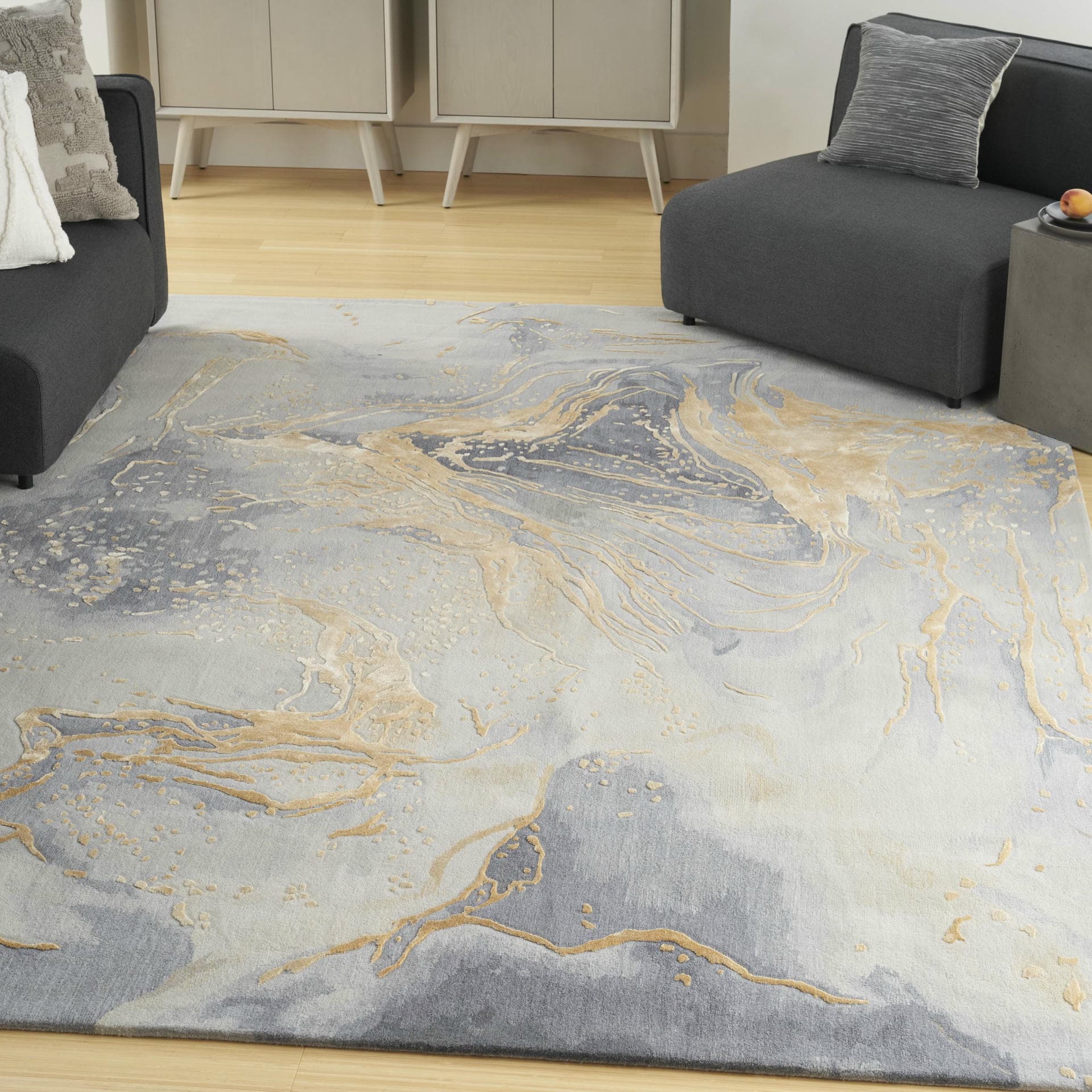 PRISMATIC - PRS28 - Grey Gold rug, photo 10