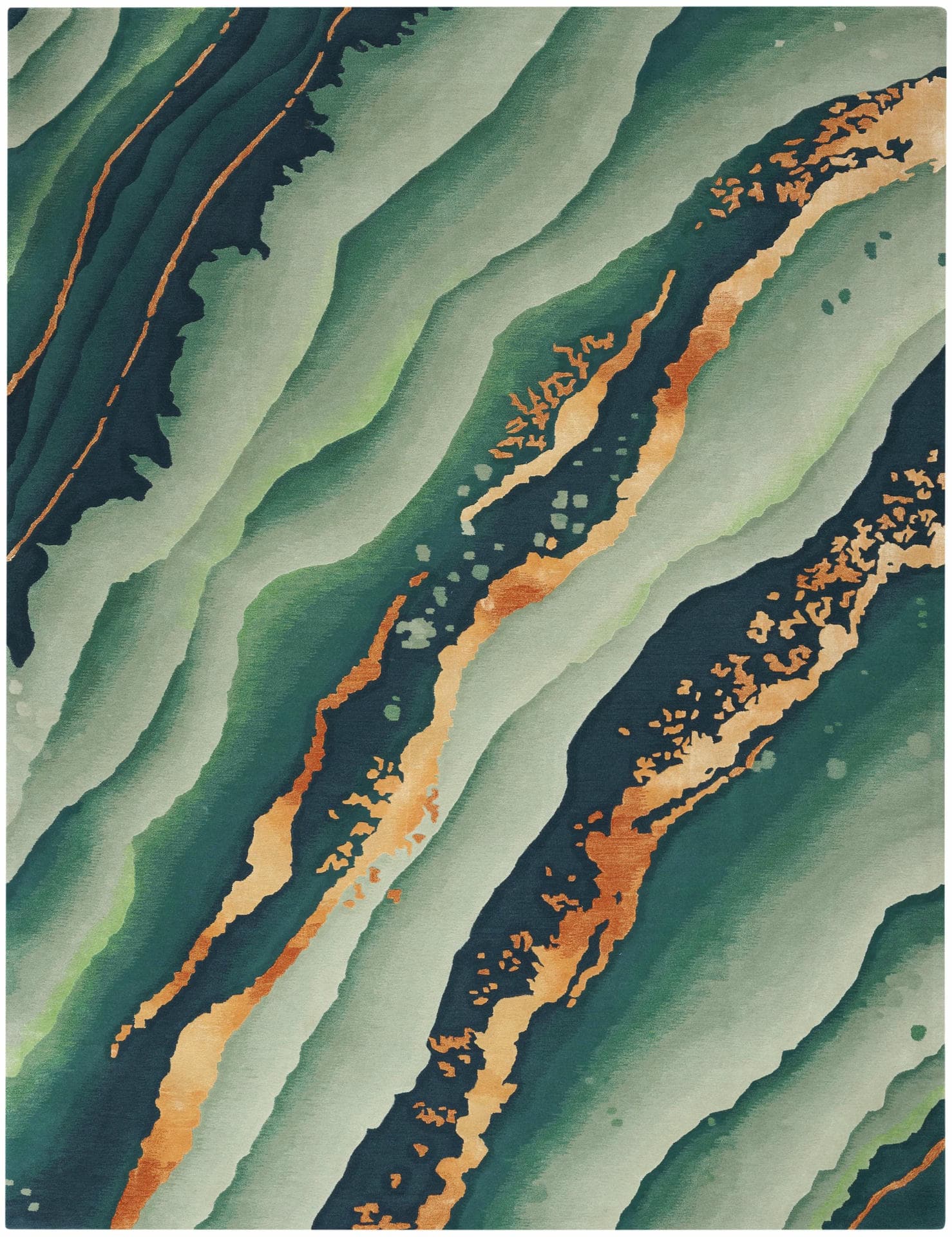 PRISMATIC - PRS30 - Emerald rug