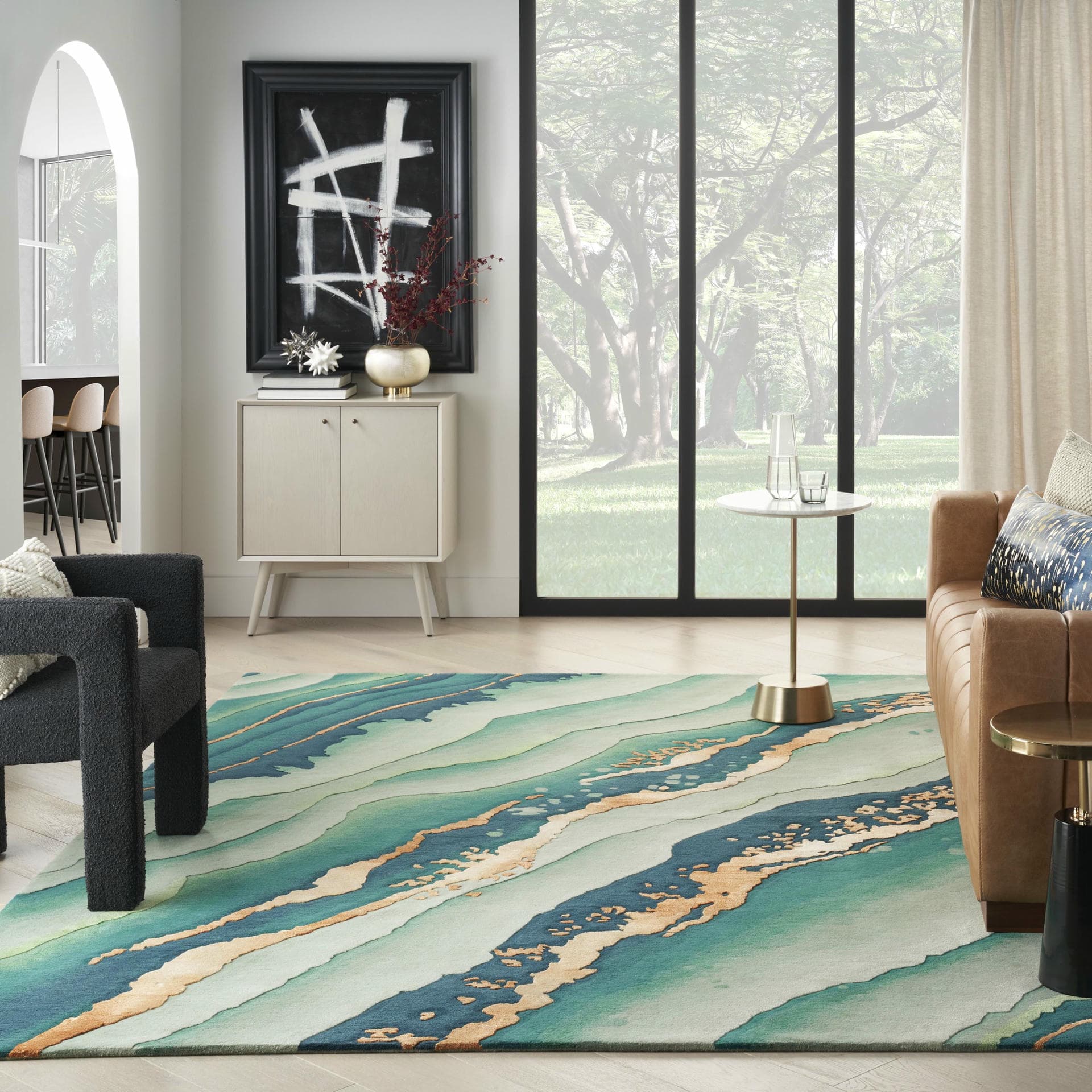 PRISMATIC - PRS30 - Emerald rug, photo 4
