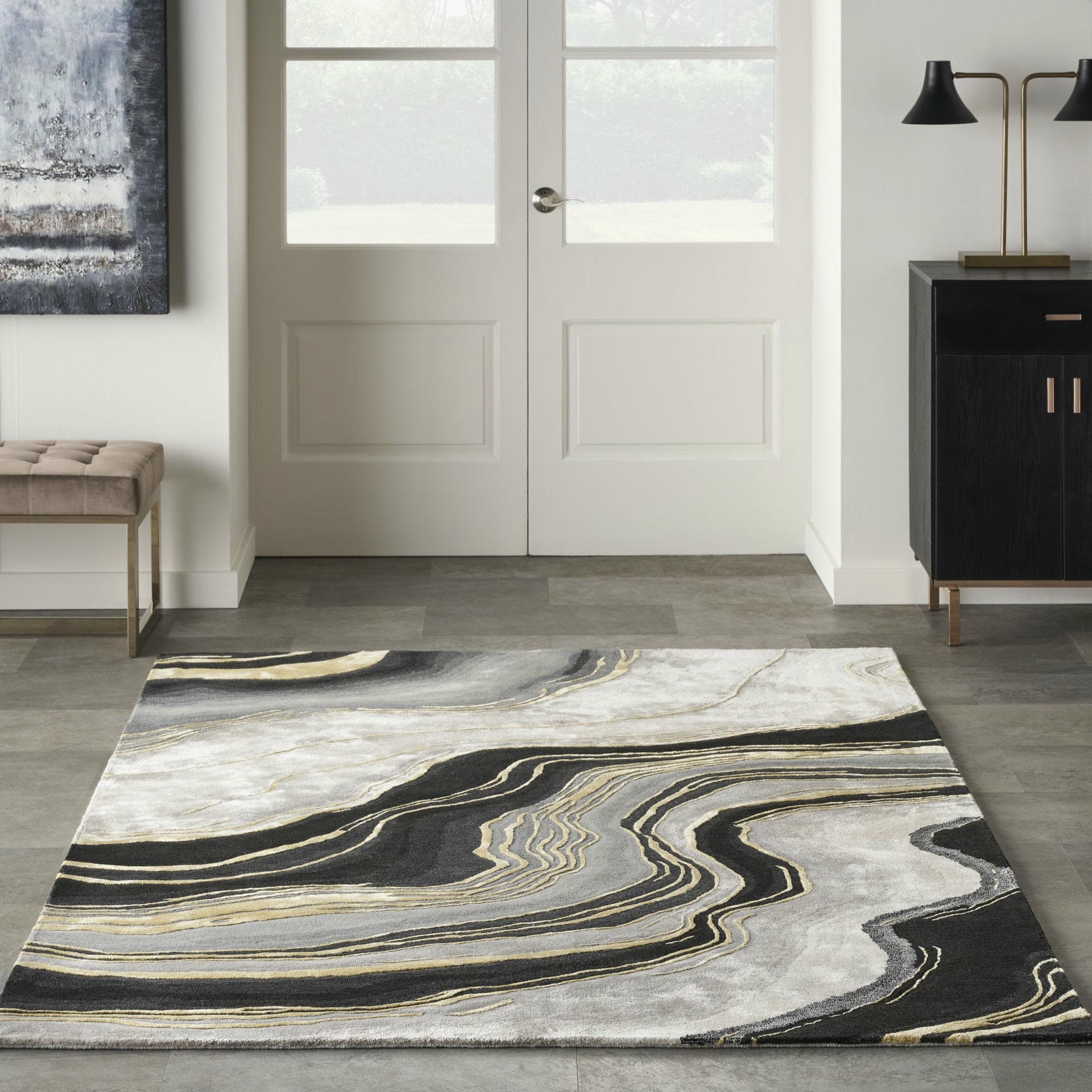 PRISMATIC - PRS31 - Charcoal Grey rug, photo 7