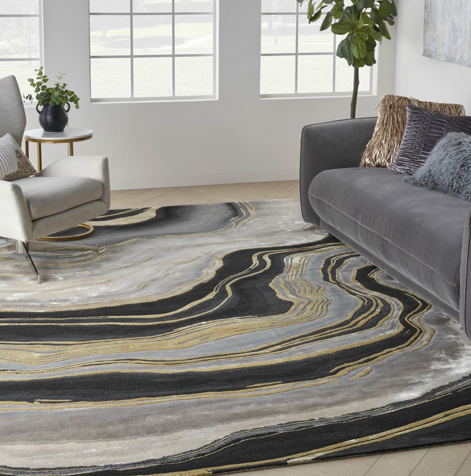 PRISMATIC - PRS31 - Charcoal Grey rug, photo 8