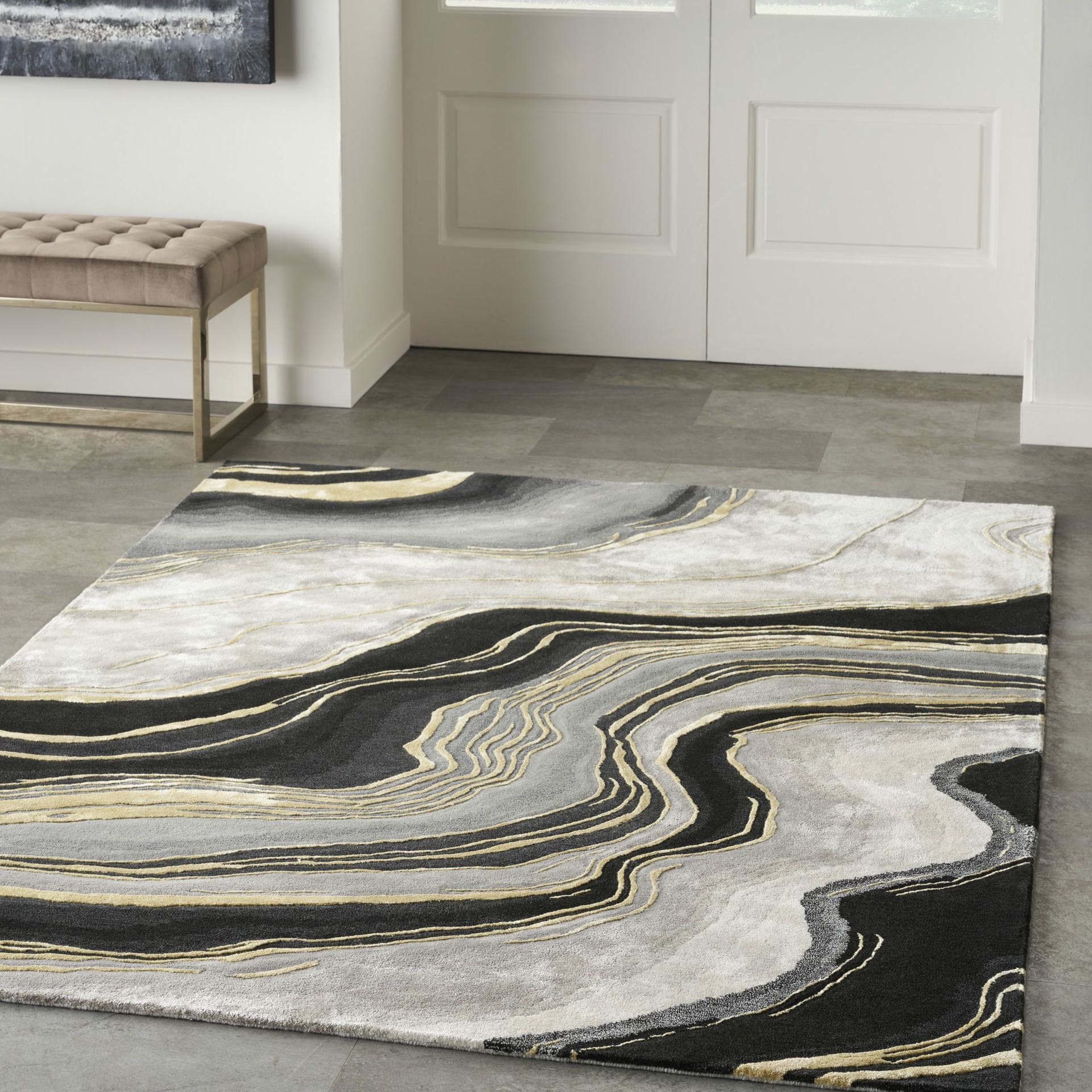 PRISMATIC - PRS31 - Charcoal Grey rug, photo 9