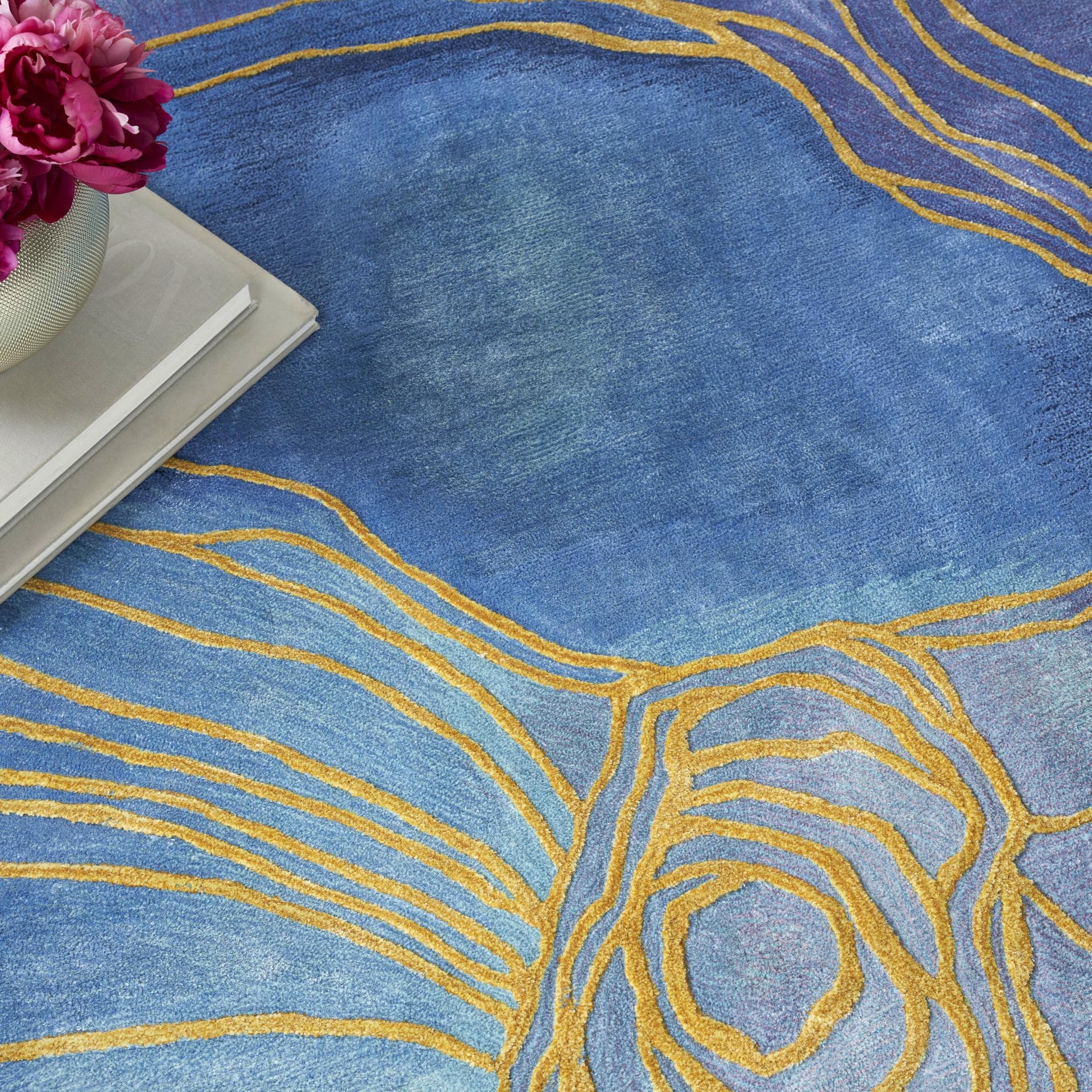 PRISMATIC - PRS32 - Blue Gold rug, photo 5
