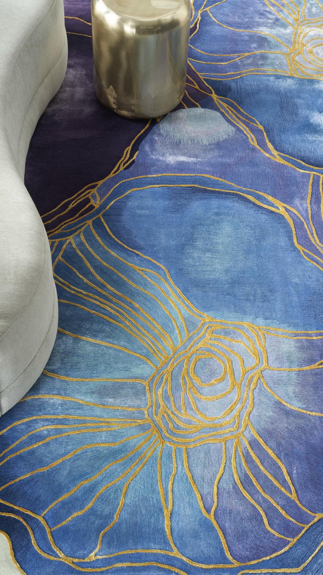 PRISMATIC - PRS32 - Blue Gold rug, photo 6