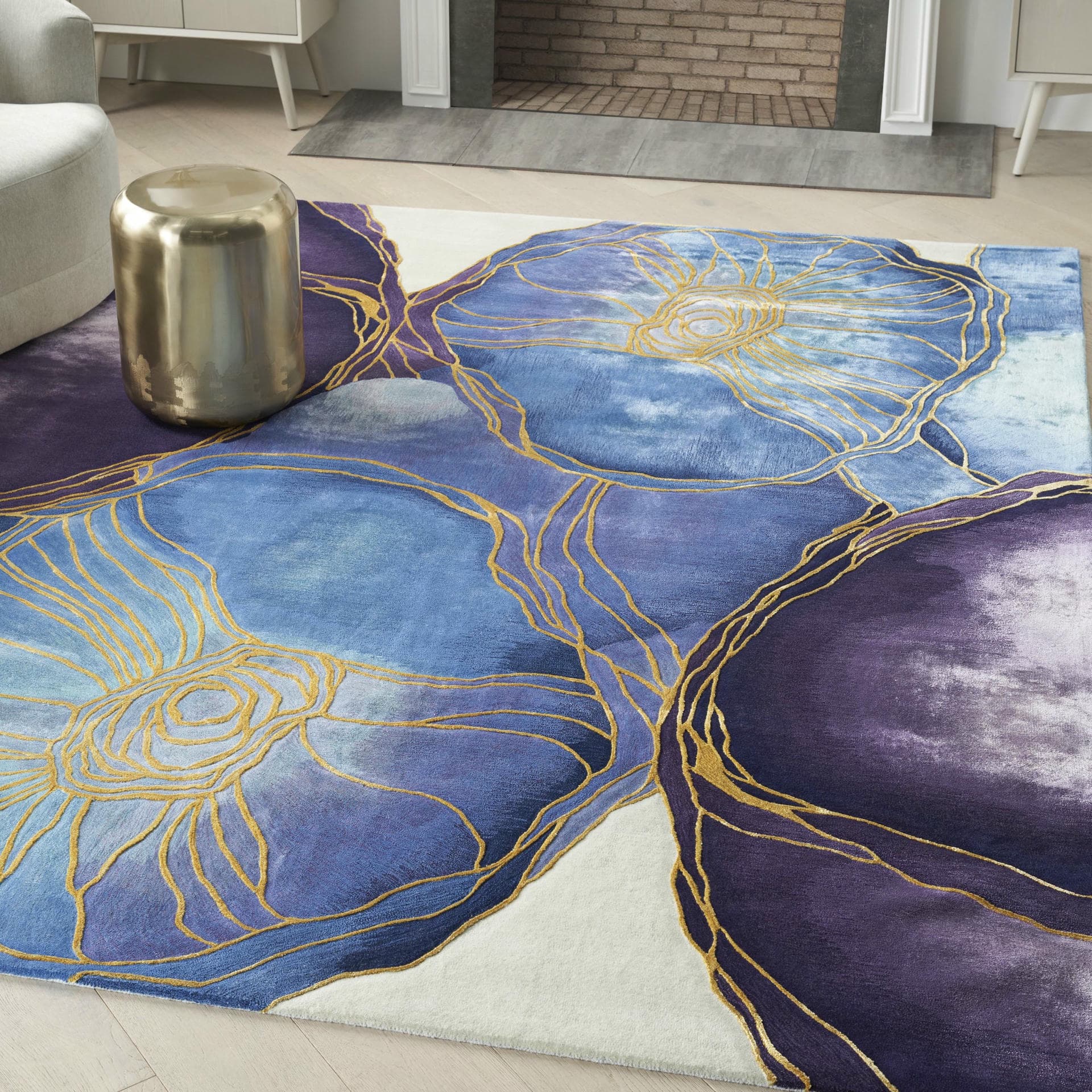 PRISMATIC - PRS32 - Blue Gold rug, photo 8