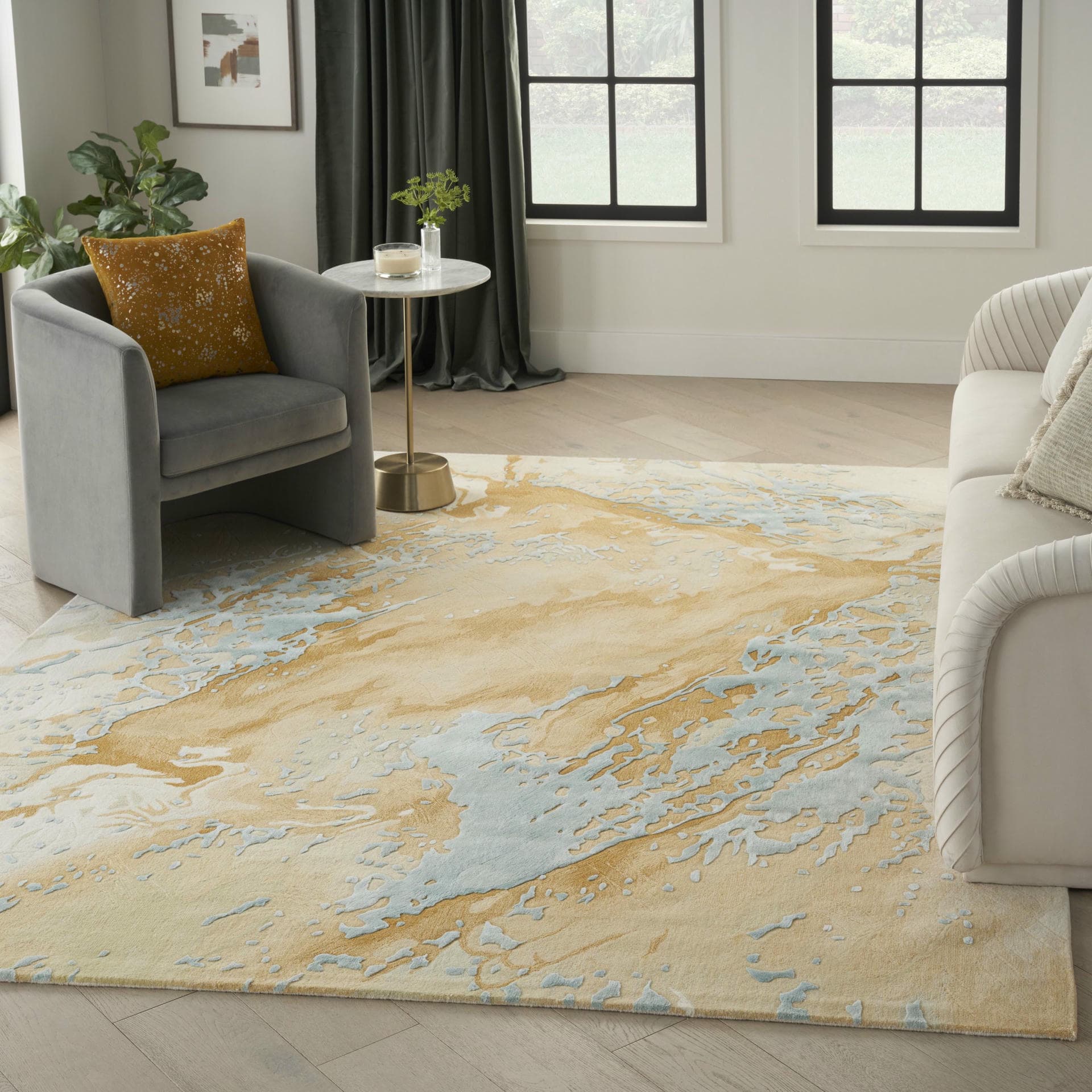 PRISMATIC - PRS36 - Sand Blue rug, photo 6