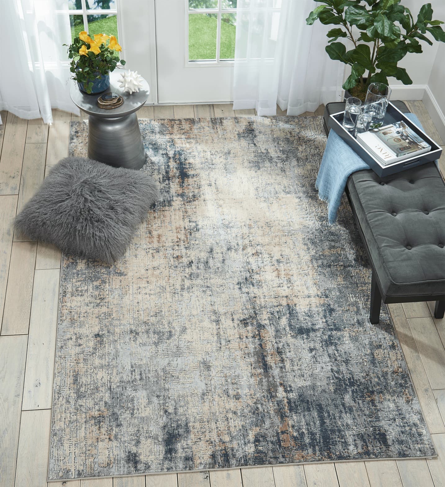 RUSTIC TEXTURES - RUS01 - GRYBG rug, photo 6