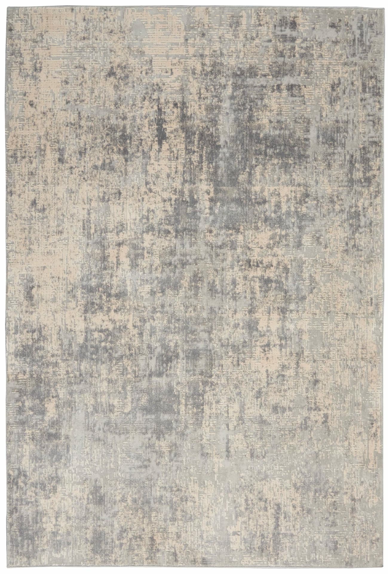 RUSTIC TEXTURES - RUS01 - IVORY/SILVER rug
