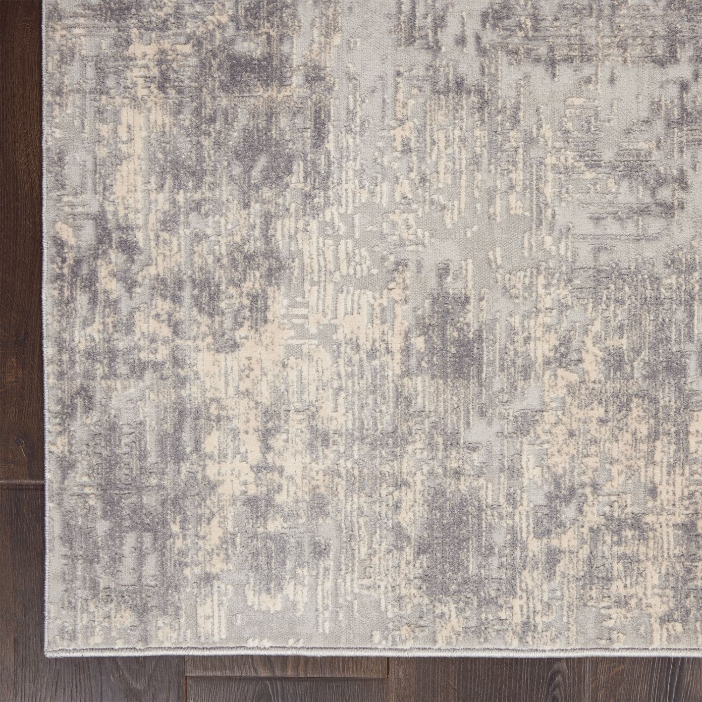 RUSTIC TEXTURES - RUS01 - IVORY/SILVER rug, photo 2