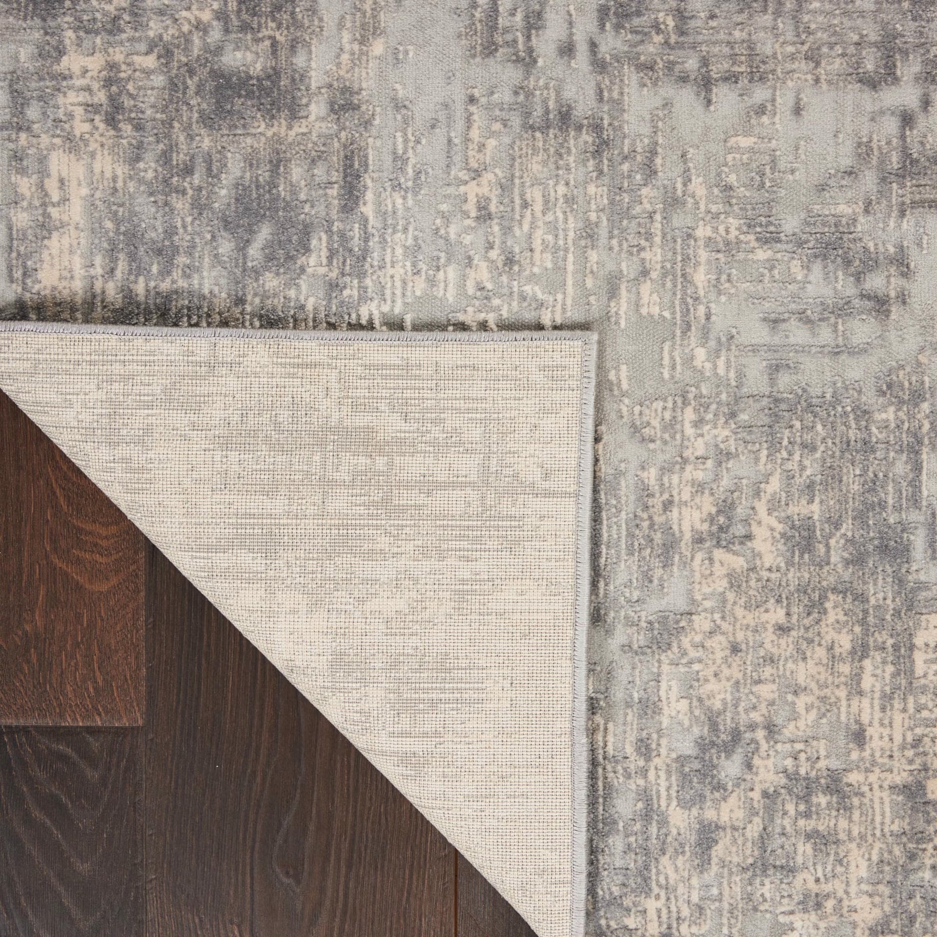 RUSTIC TEXTURES - RUS01 - IVORY/SILVER rug, photo 3