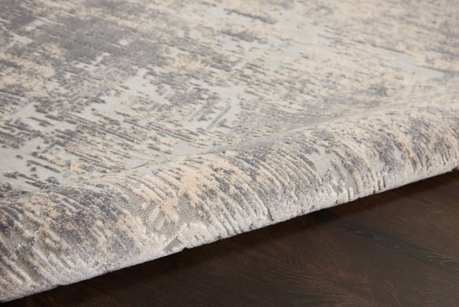 RUSTIC TEXTURES - RUS01 - IVORY/SILVER rug, photo 5