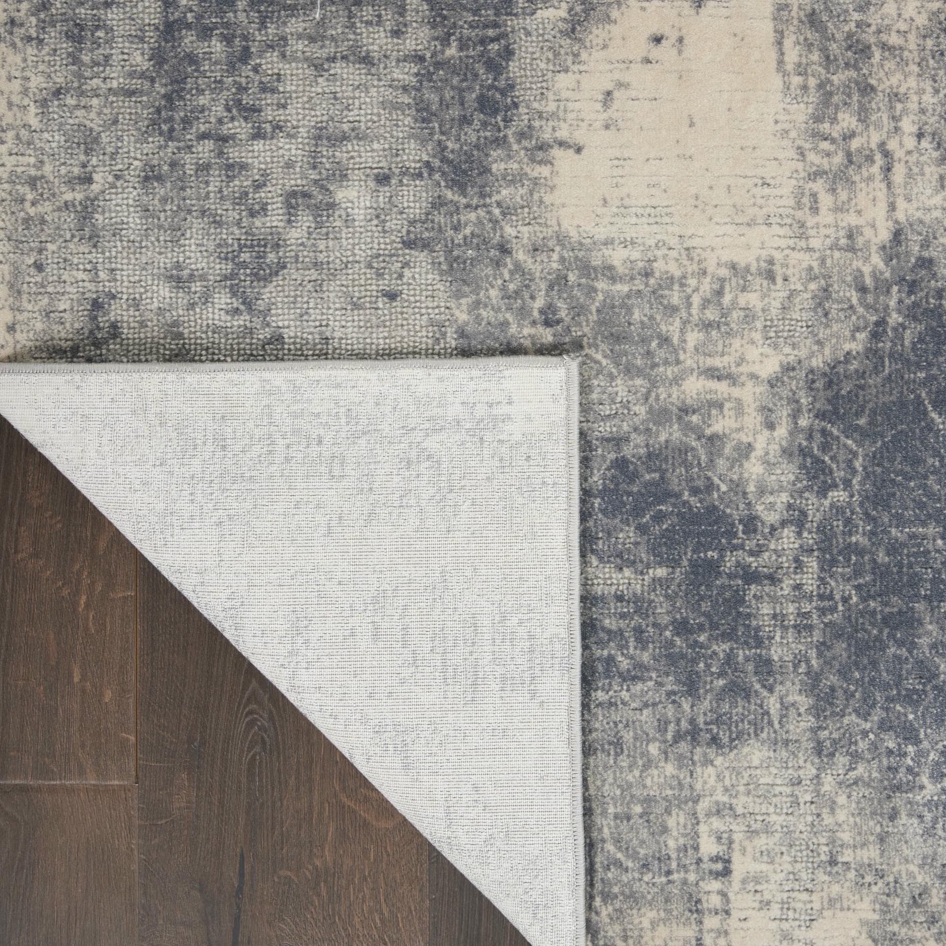 RUSTIC TEXTURES - RUS02 - BLUE/IVORY rug, photo 3