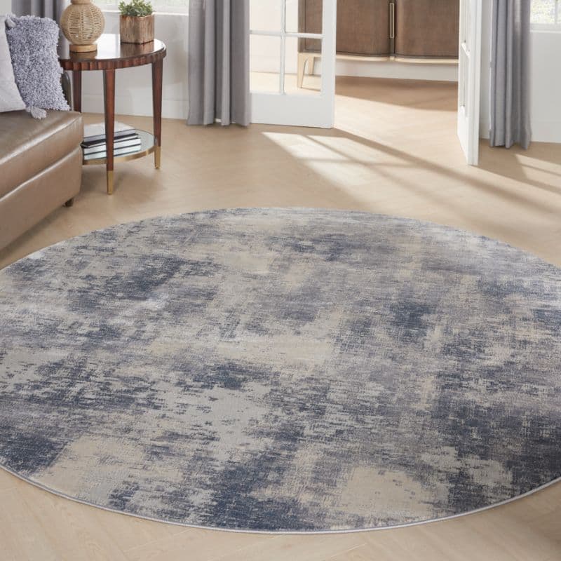 RUSTIC TEXTURES - RUS02 - BLUE/IVORY rug, photo 10