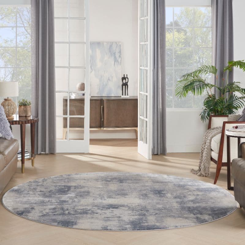 RUSTIC TEXTURES - RUS02 - BLUE/IVORY rug, photo 12