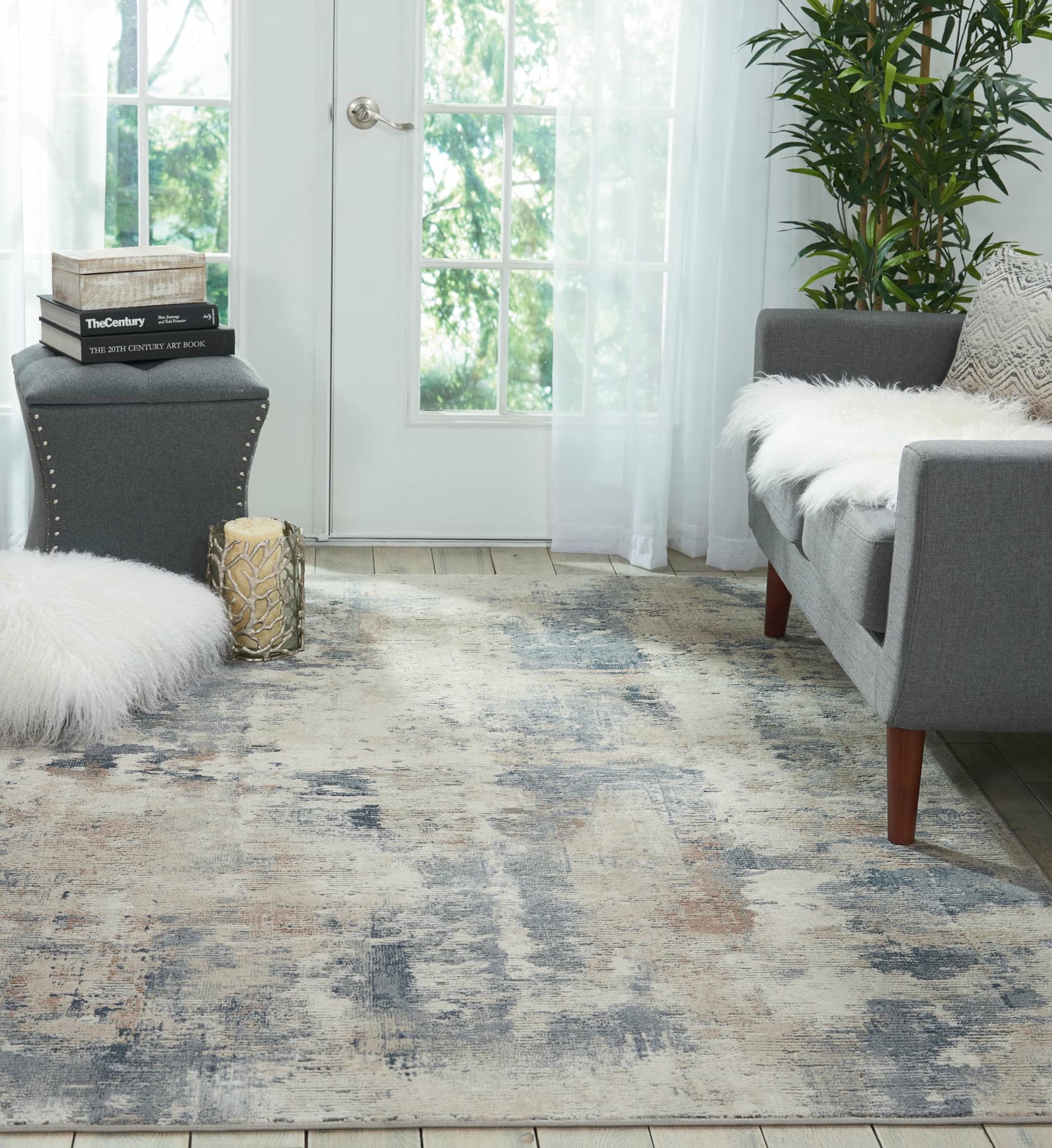RUSTIC TEXTURES - RUS05 - BGEGY rug, photo 6