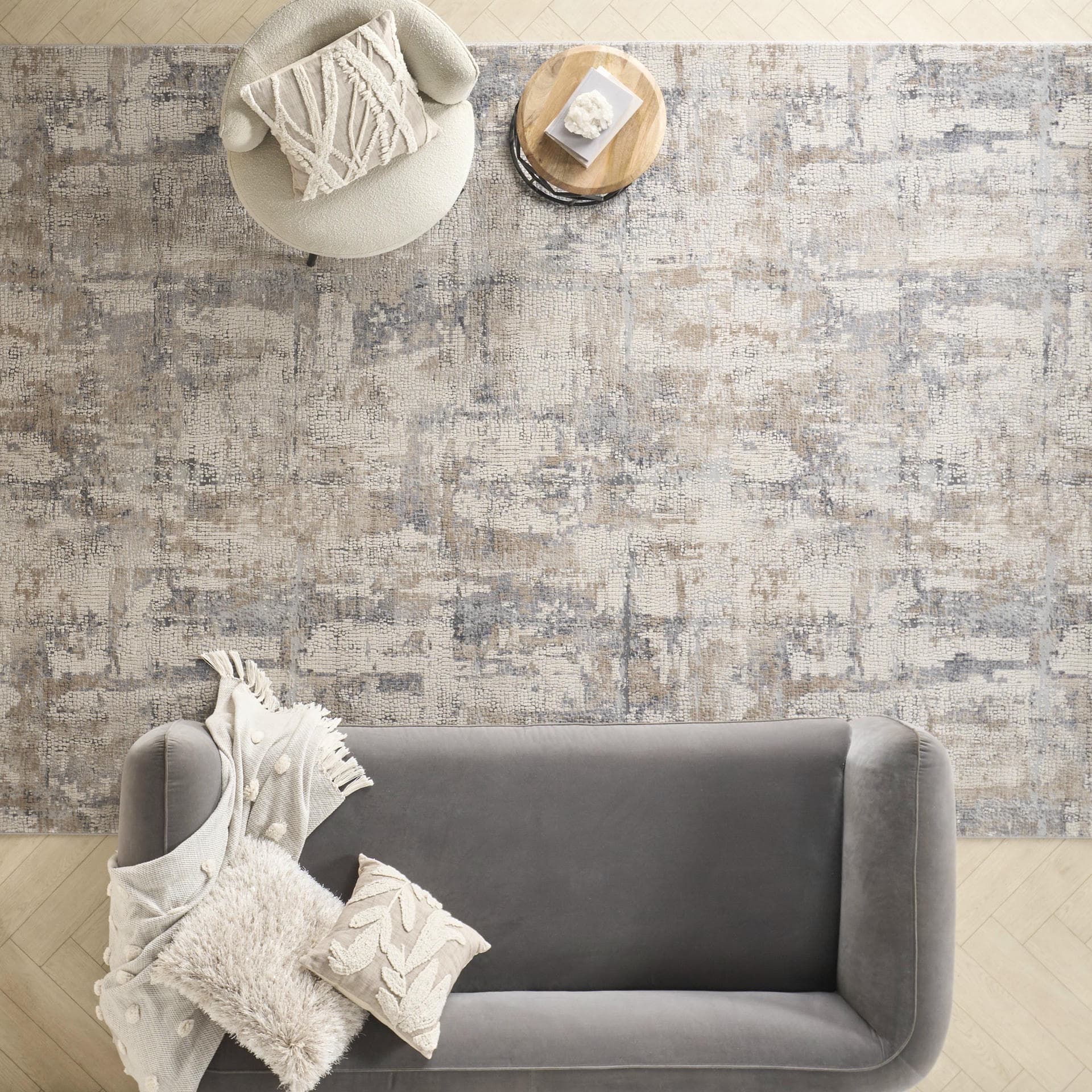 RUSTIC TEXTURES - RUS06 - BGEGY rug, photo 9
