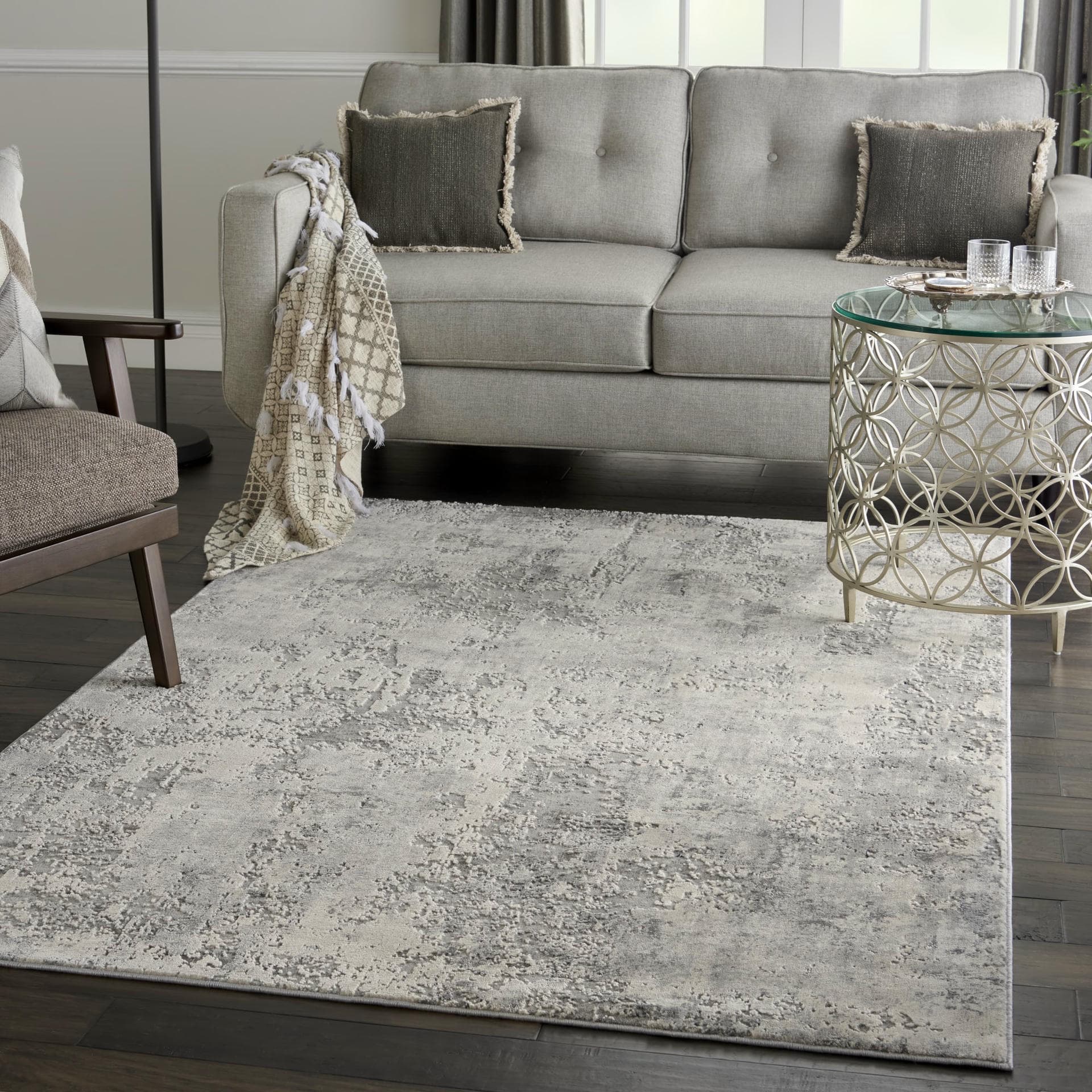 RUSTIC TEXTURES - RUS07 - GREY/BEIGE rug, photo 7