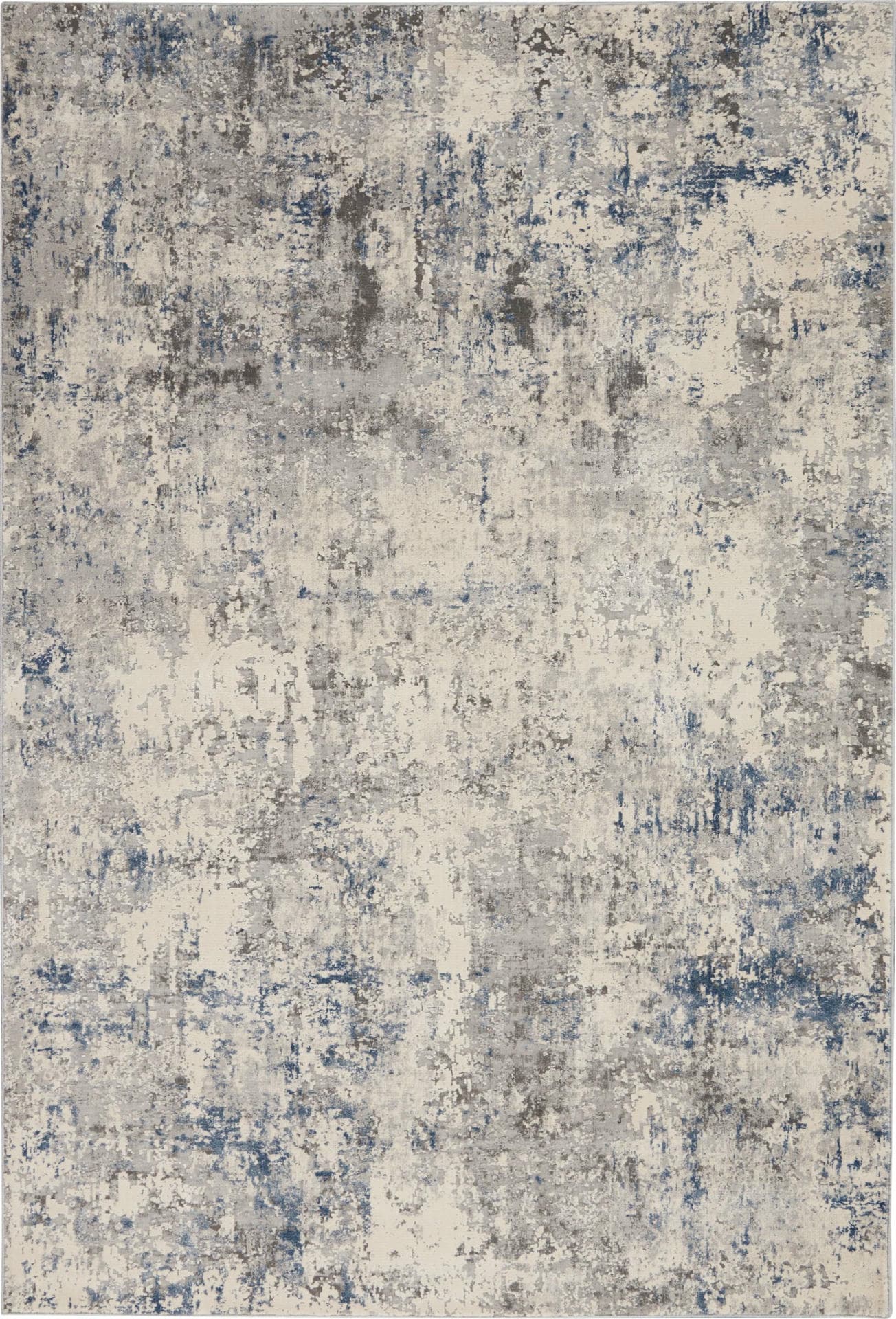 RUSTIC TEXTURES - RUS07 - IVORY GREY BLUE rug