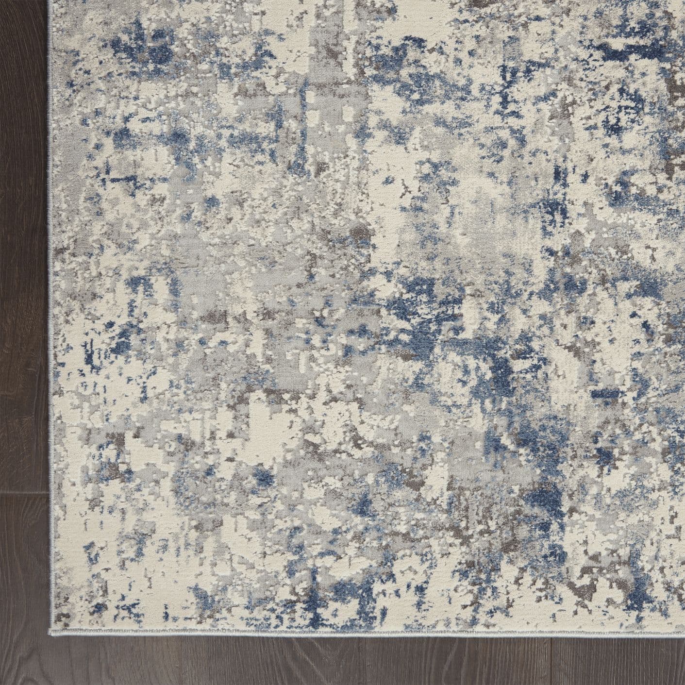 RUSTIC TEXTURES - RUS07 - IVORY GREY BLUE rug, photo 2