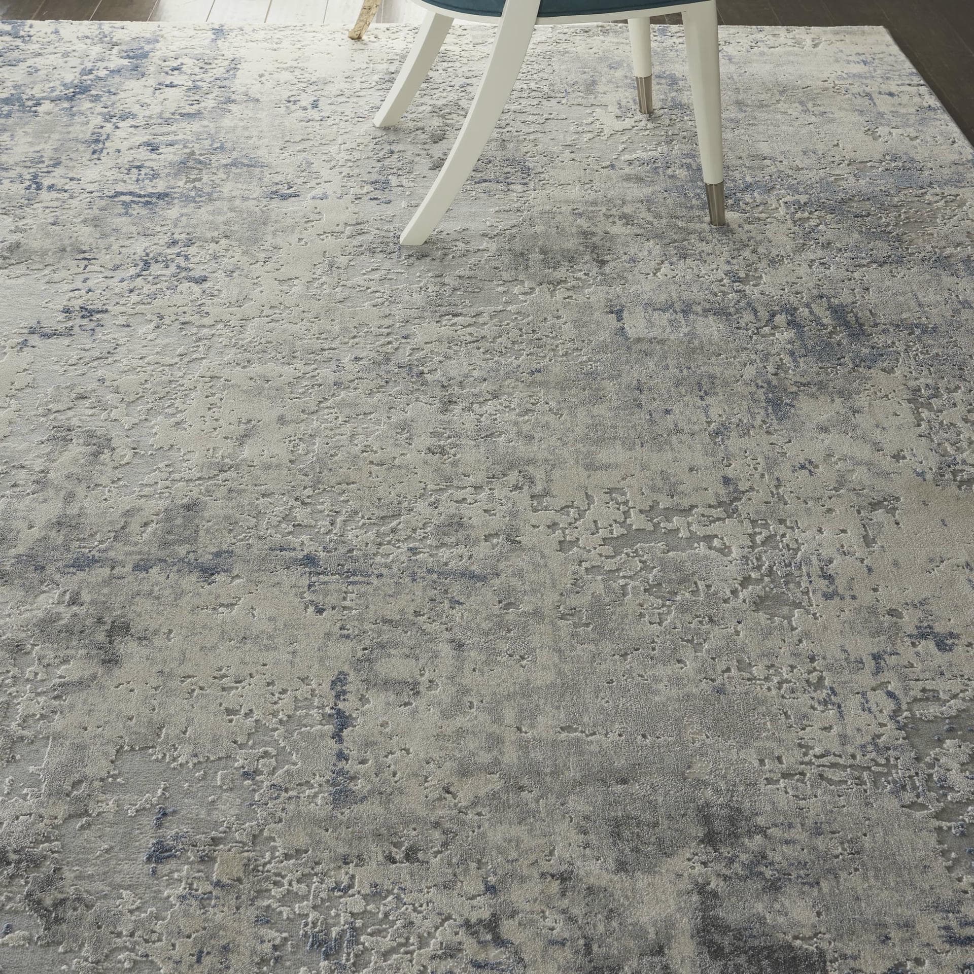 RUSTIC TEXTURES - RUS07 - IVORY GREY BLUE rug, photo 5