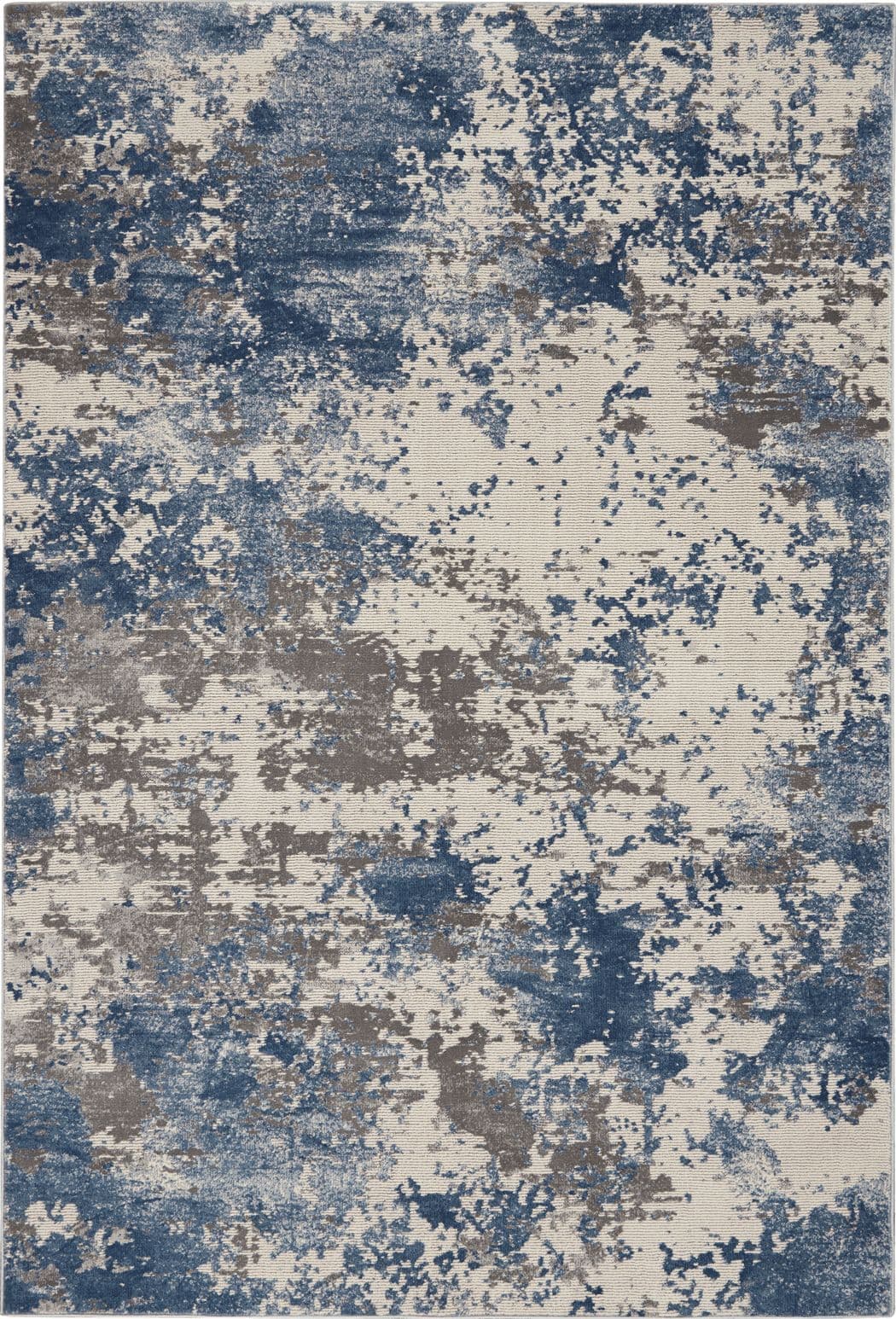 RUSTIC TEXTURES - RUS08 - GREY/BLUE rug