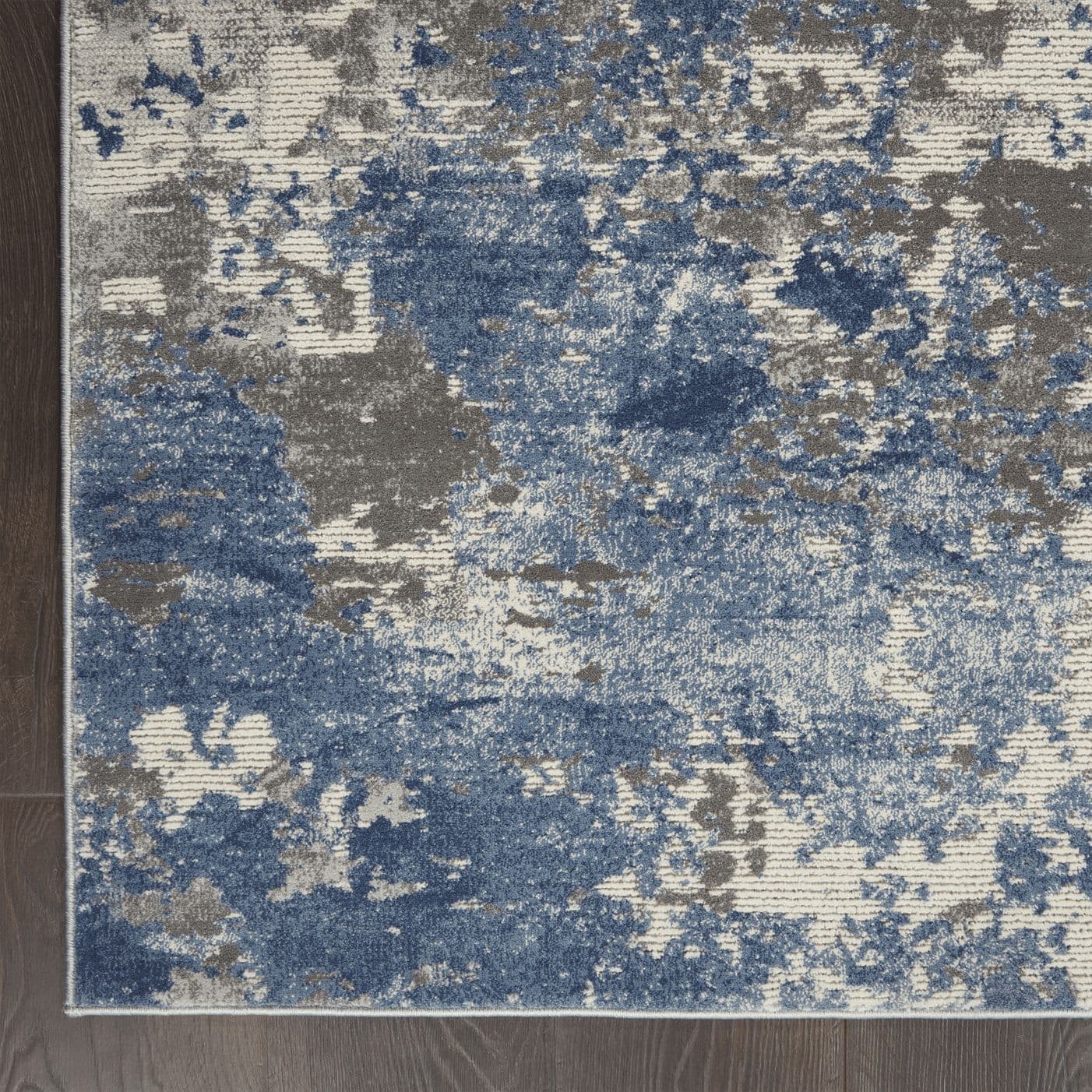 RUSTIC TEXTURES - RUS08 - GREY/BLUE rug, photo 2