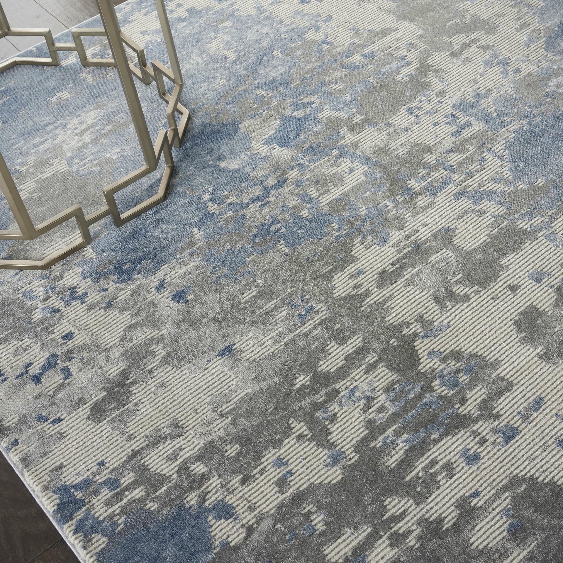 RUSTIC TEXTURES - RUS08 - GREY/BLUE rug, photo 5