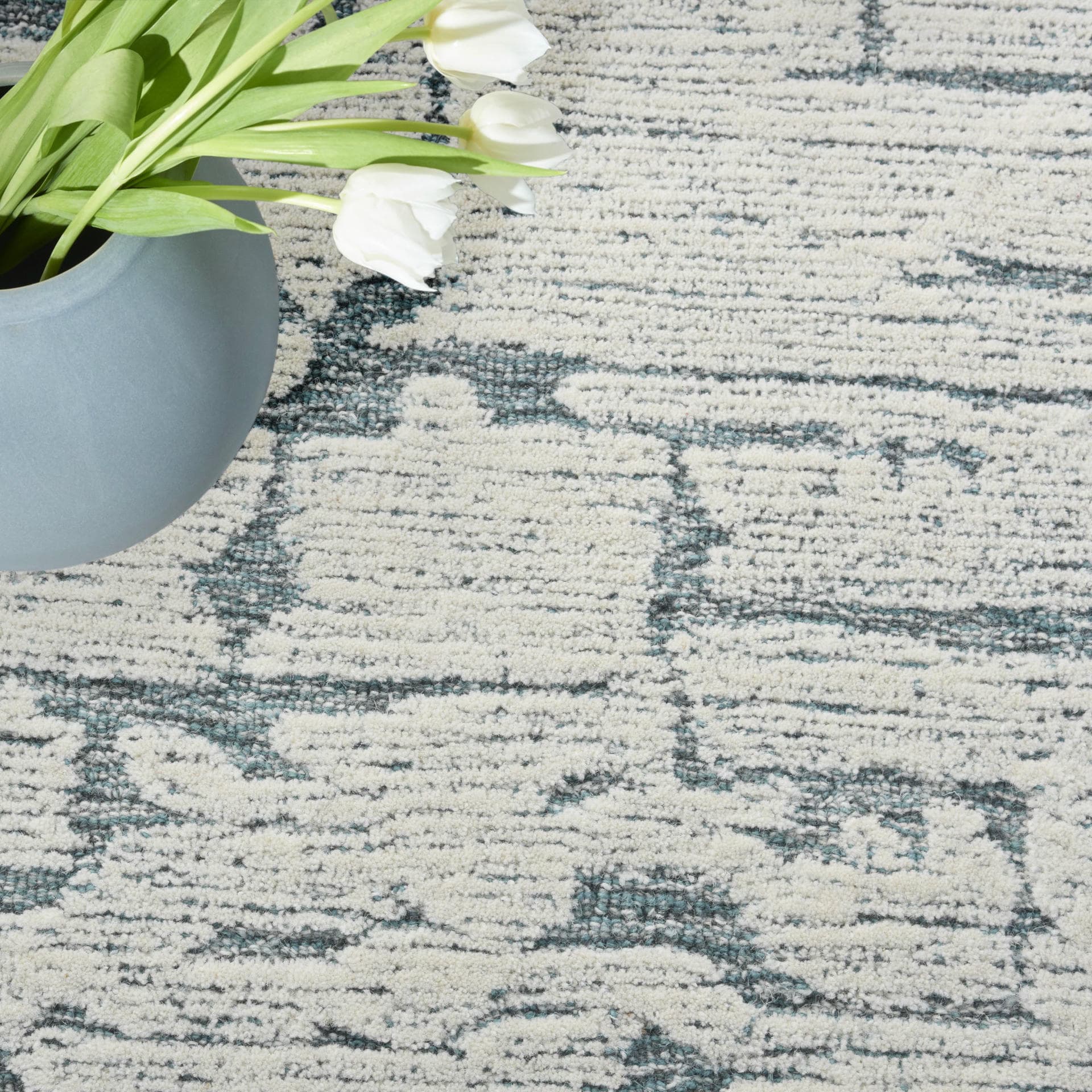 CK009 SCULPTURAL - SCL01 - Teal rug, photo 8
