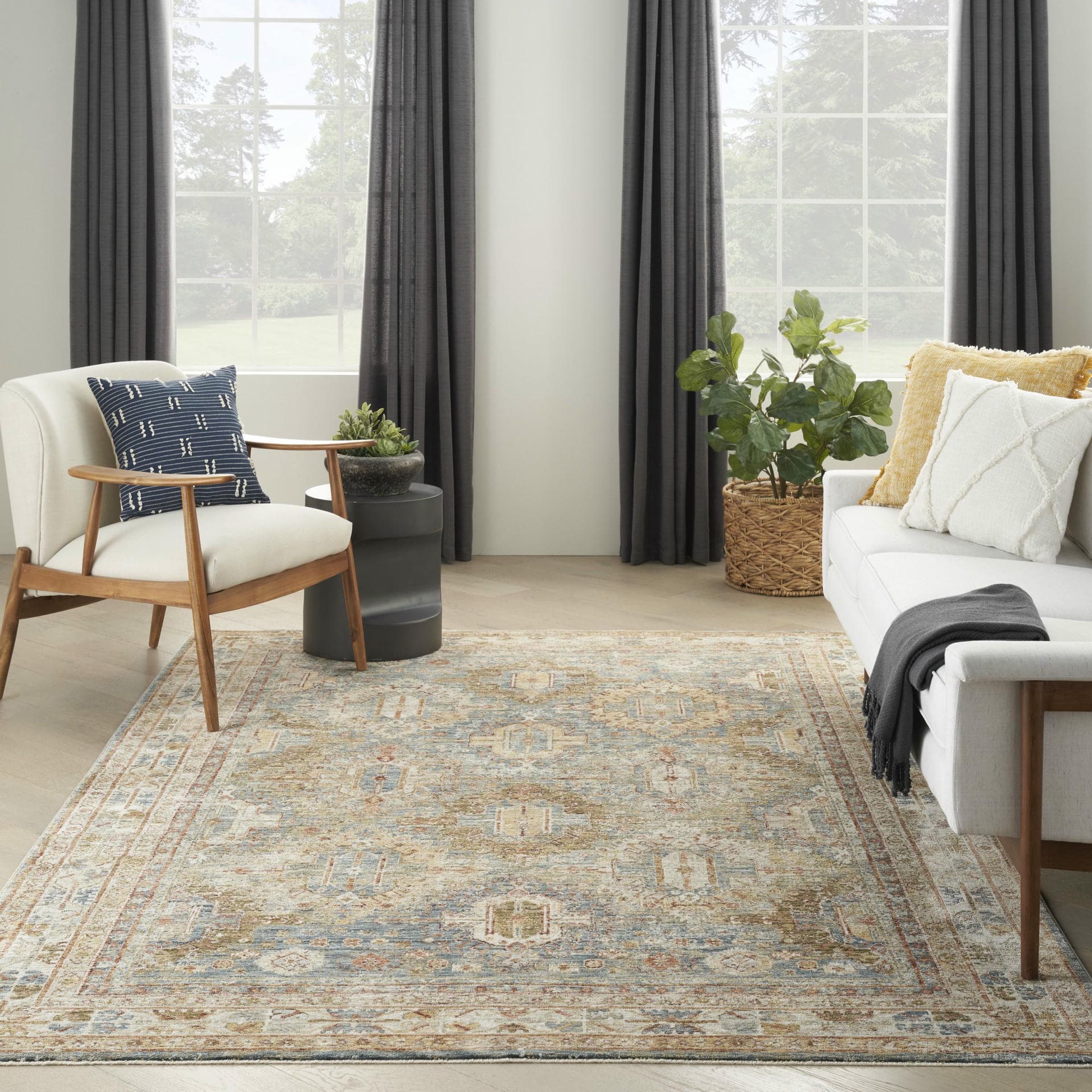 SAHAR - SHR01 - Blue rug, photo 7