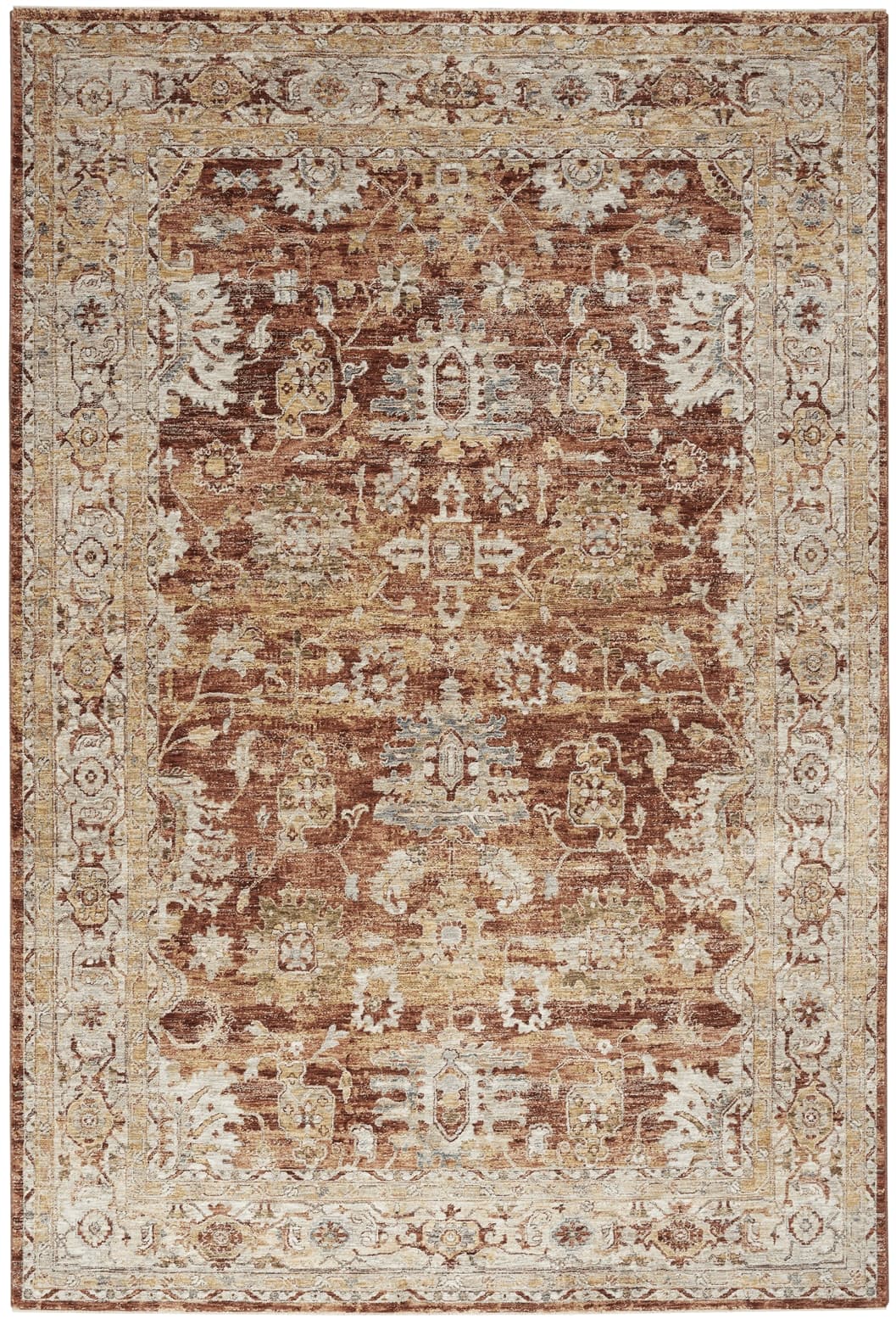 SAHAR - SHR02 - Rust rug