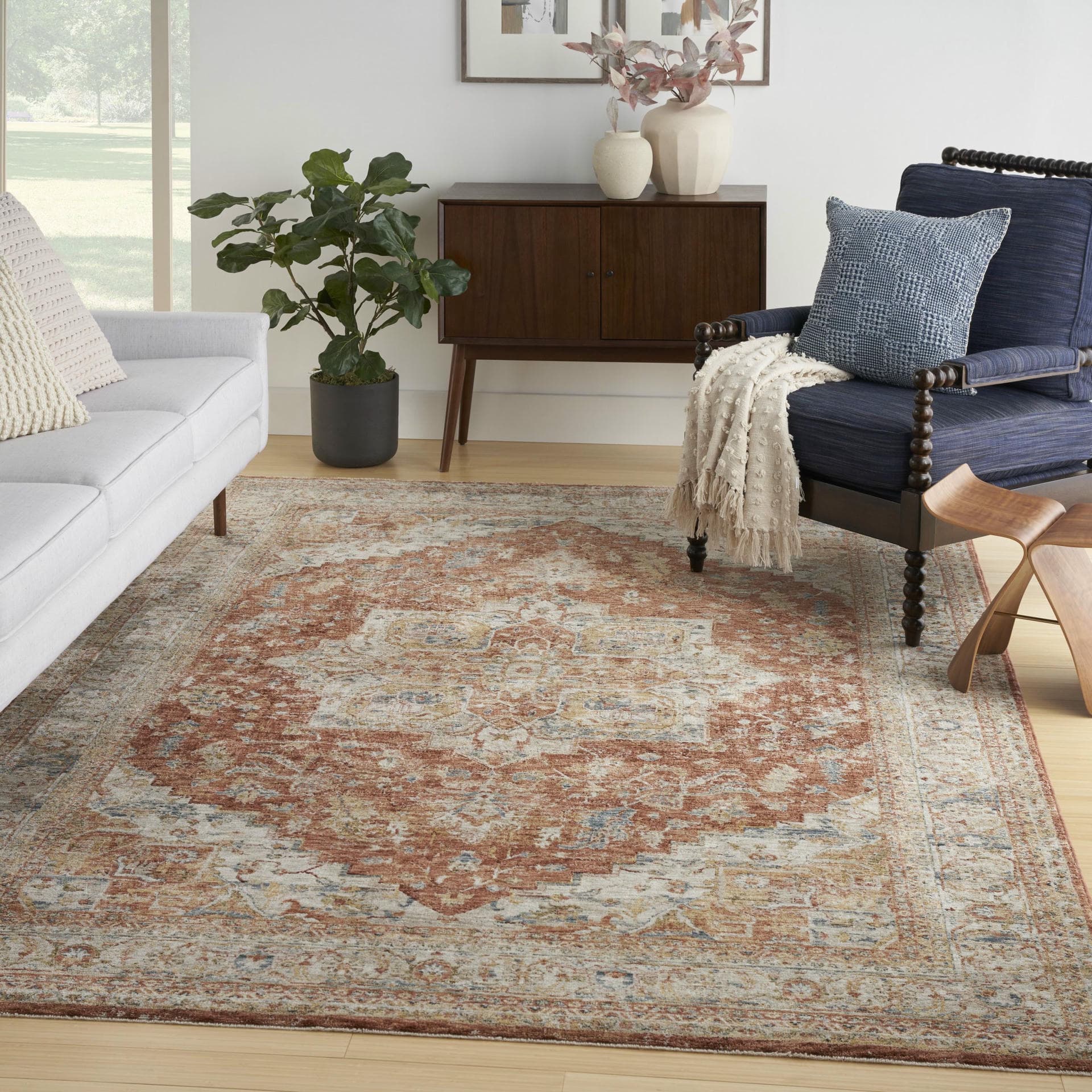 SAHAR - SHR06 - Ivory Multicolour rug, photo 7