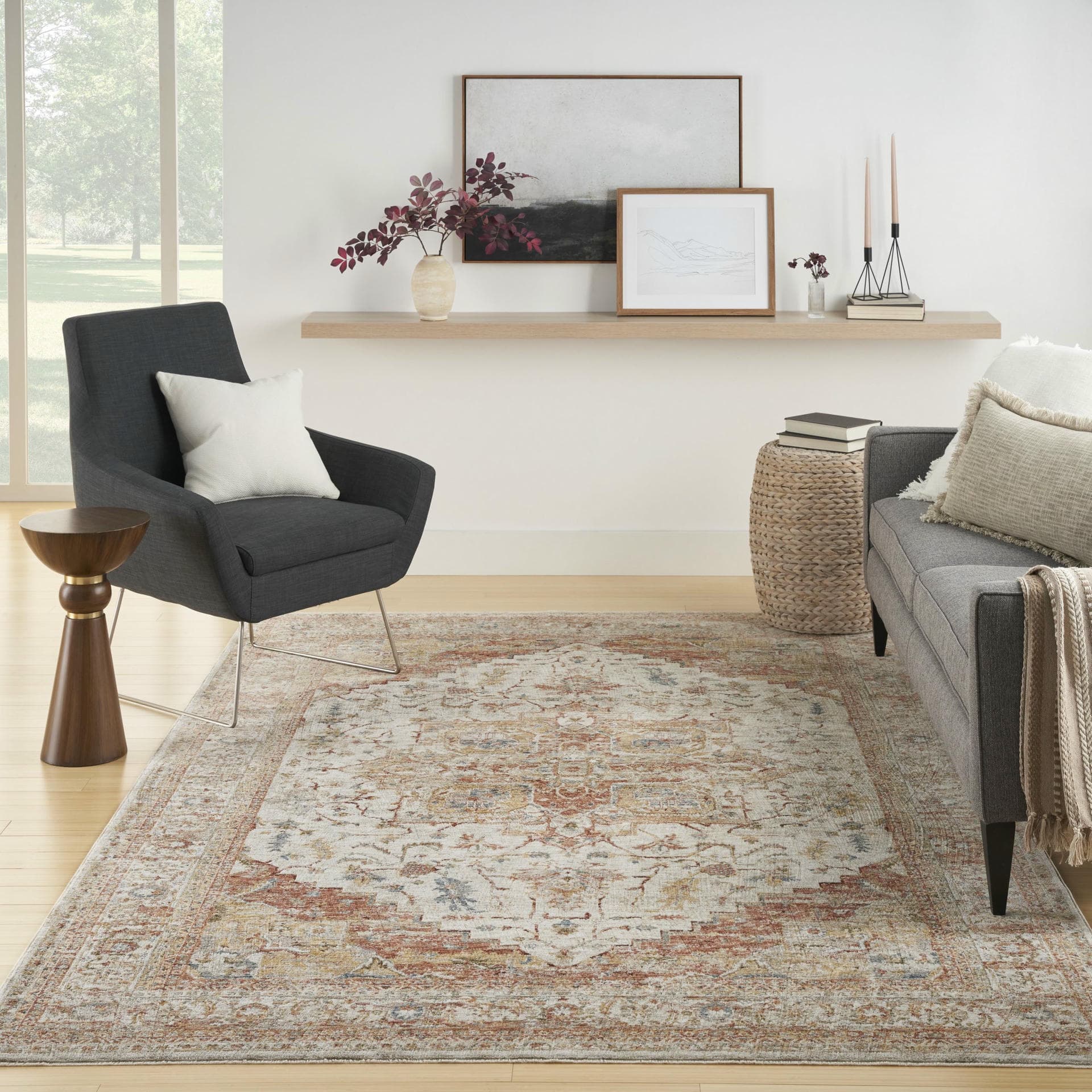 SAHAR - SHR06 - Ivory Rust rug, photo 6