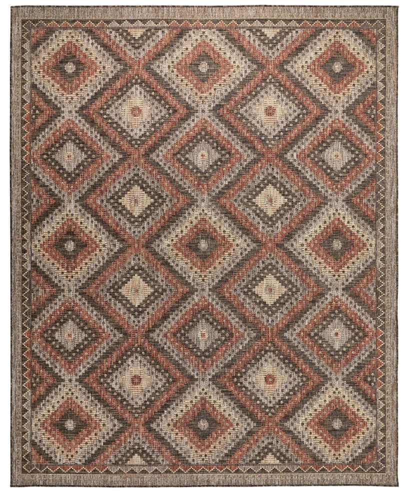 SUMAC (Indoor/Outdoor) - SUM101 - Brown Rust rug, photo 1
