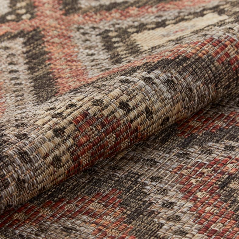 SUMAC (Indoor/Outdoor) - SUM101 - Brown Rust rug, photo 2