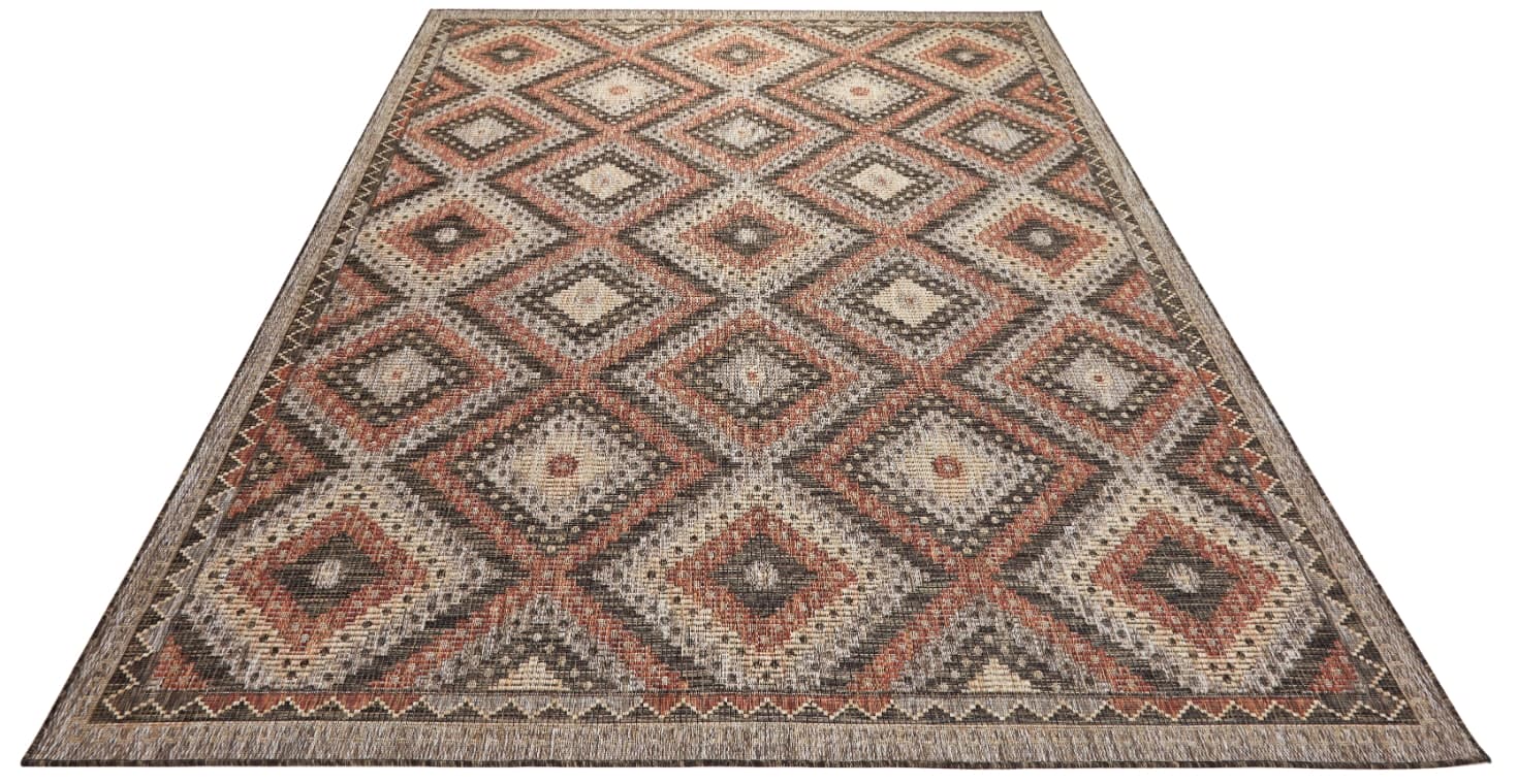 SUMAC (Indoor/Outdoor) - SUM101 - Brown Rust rug, photo 4