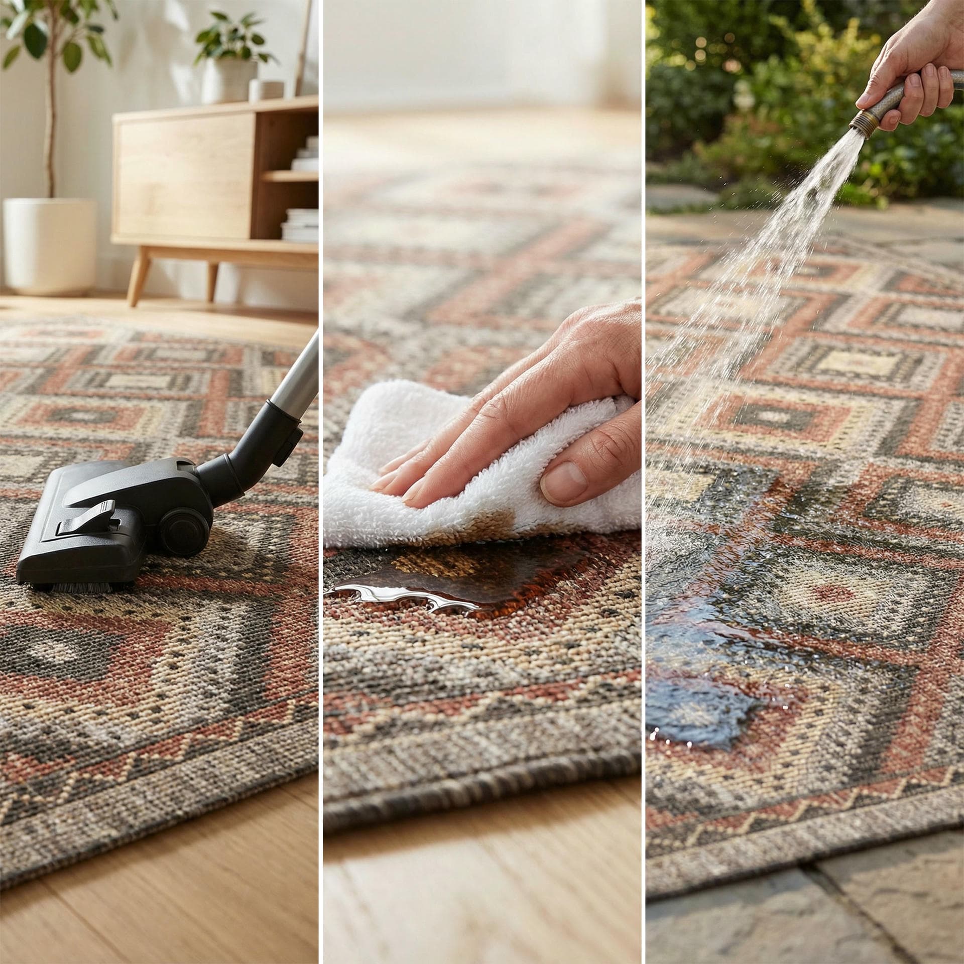 SUMAC (Indoor/Outdoor) - SUM101 - Brown Rust rug, photo 9