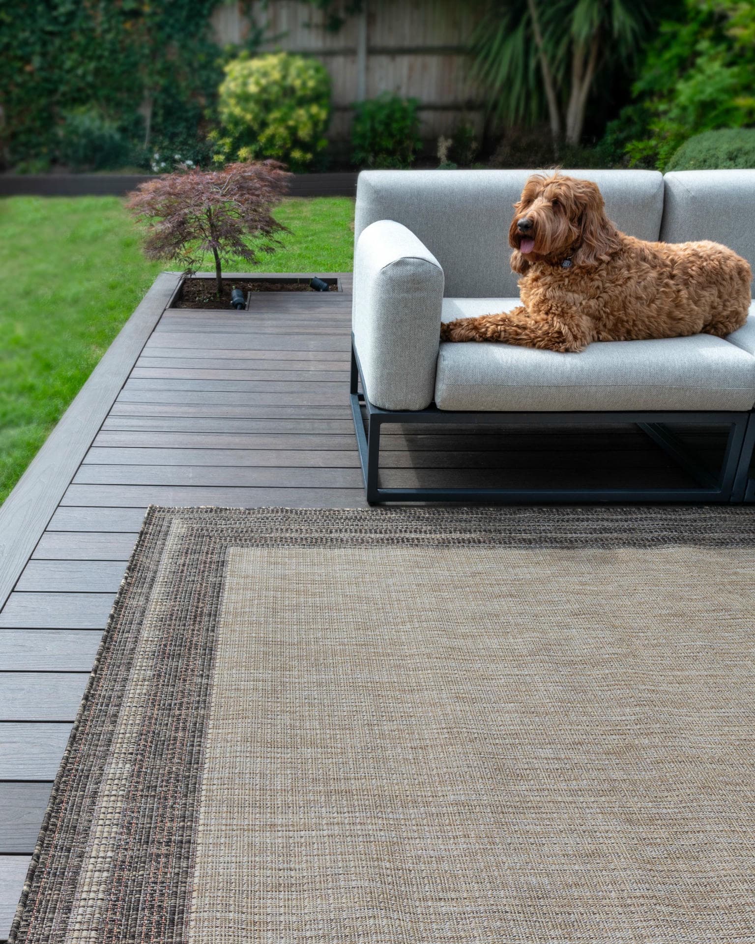 SUMAC (Indoor/Outdoor) - SUM102 - Beige Brown rug, photo 8