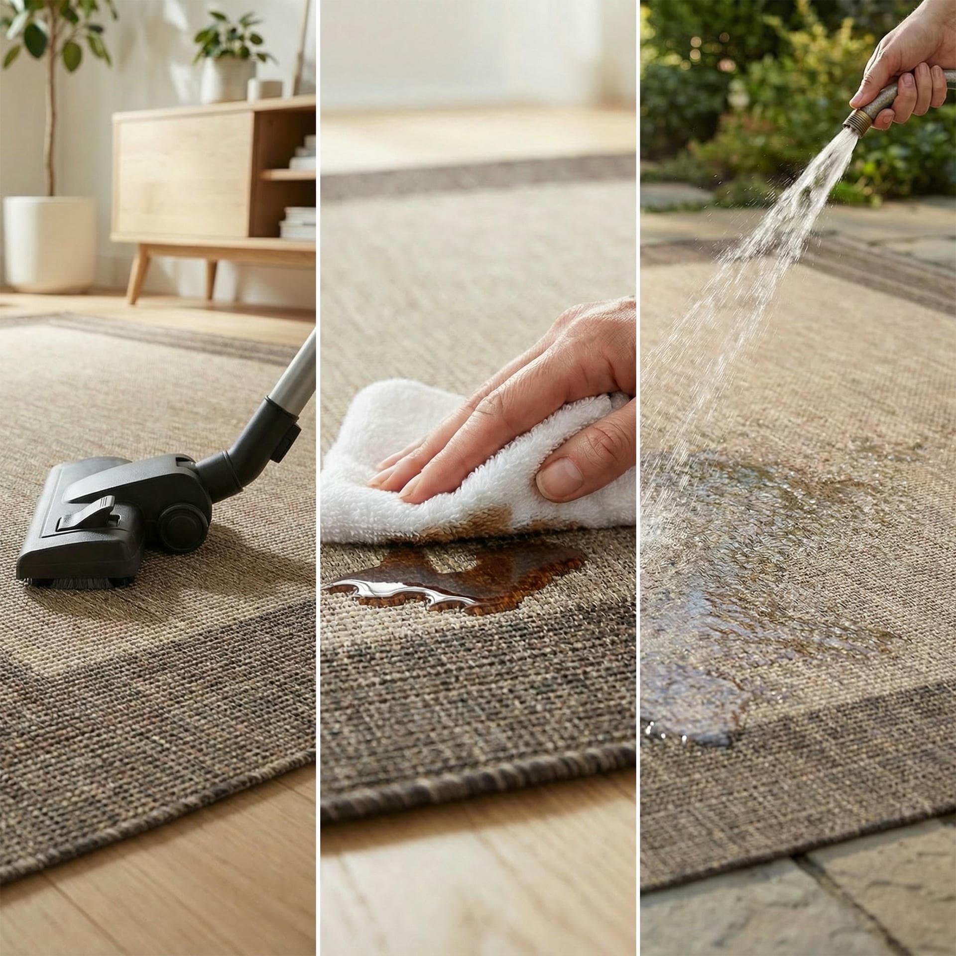 SUMAC (Indoor/Outdoor) - SUM102 - Beige Brown rug, photo 9