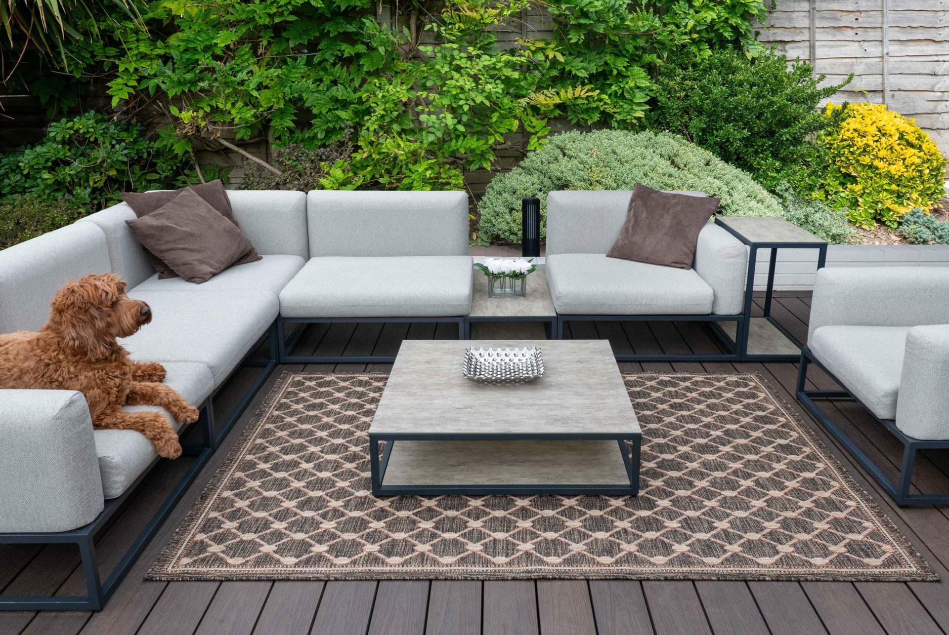 SUMAC (Indoor/Outdoor) - SUM105 - Brown rug, photo 6